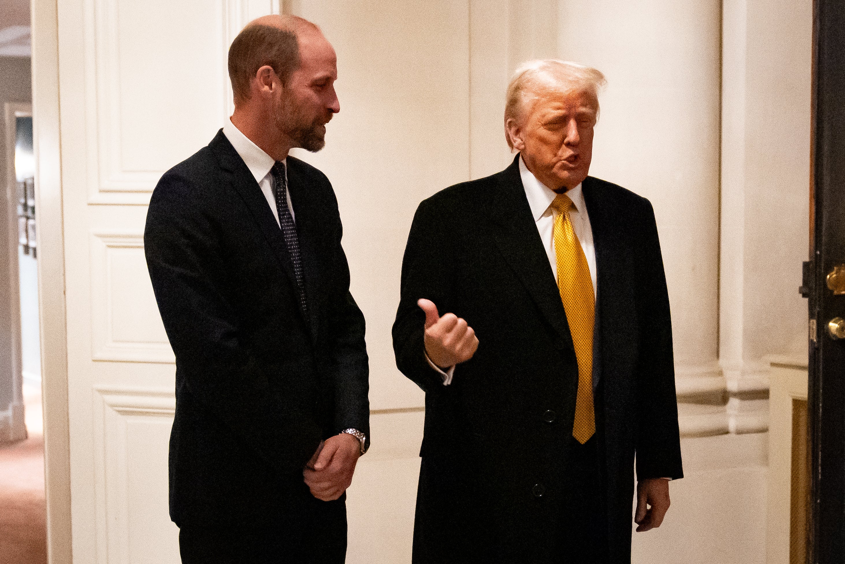 Trump called William ‘very handsome’ after their meeting in Paris