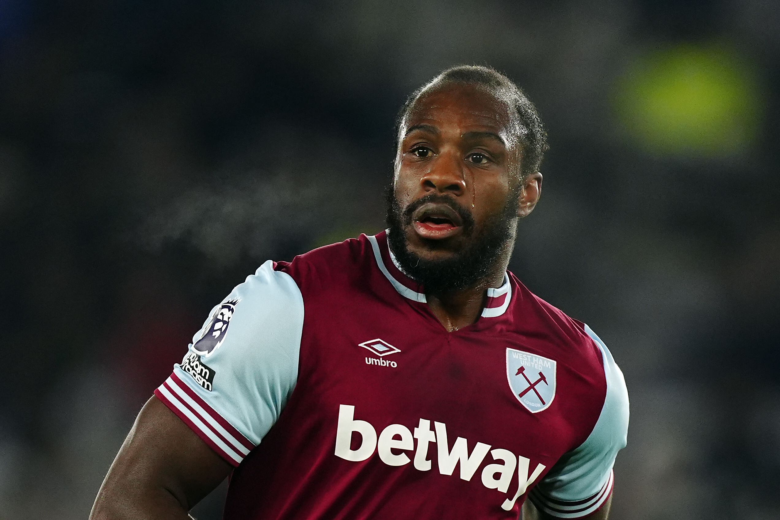 West Ham forward Michail Antonio is recovering in hospital after his car crash (Mike Egerton/PA).
