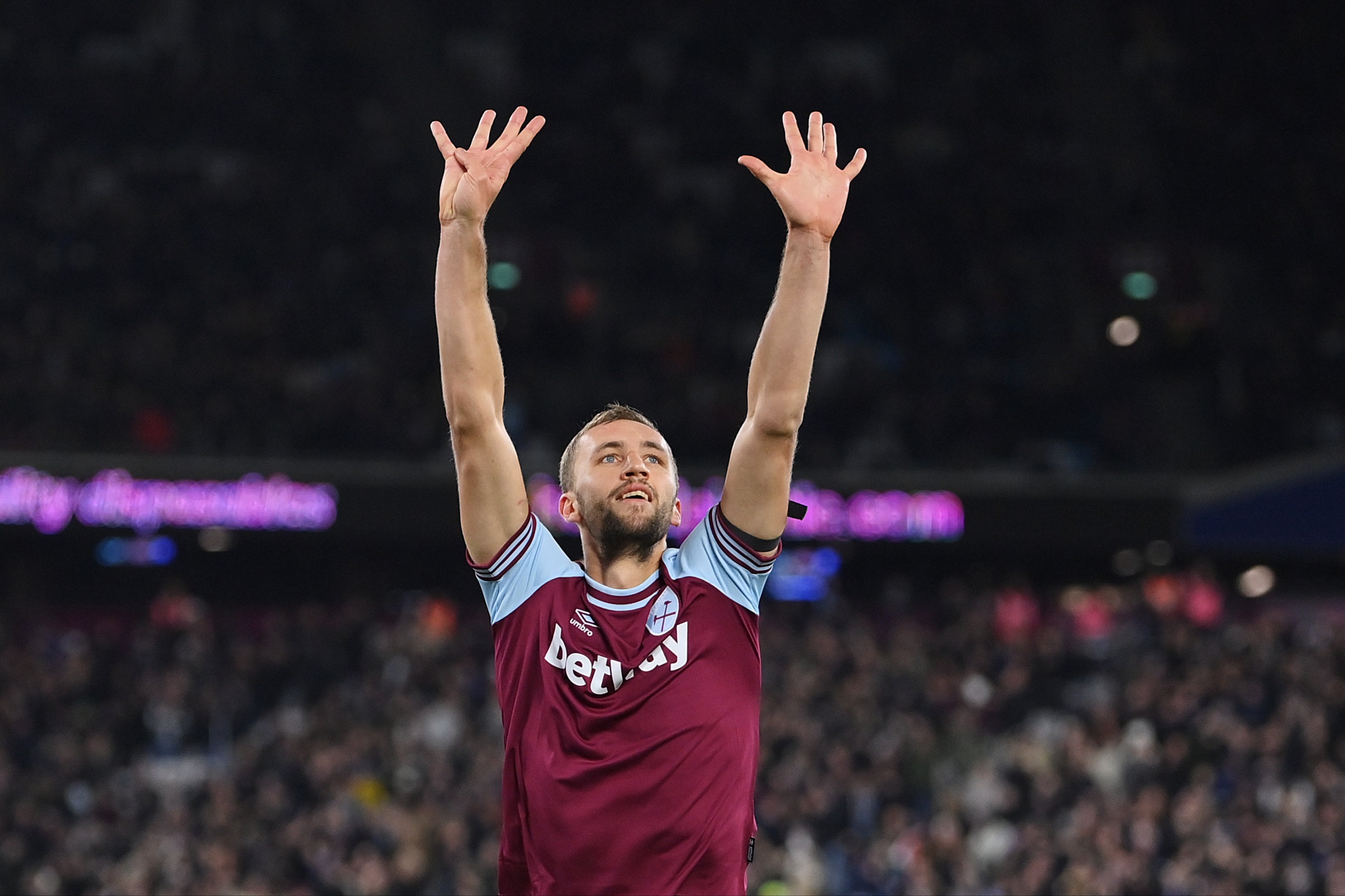 Tomas Soucek scored West Ham’s opener