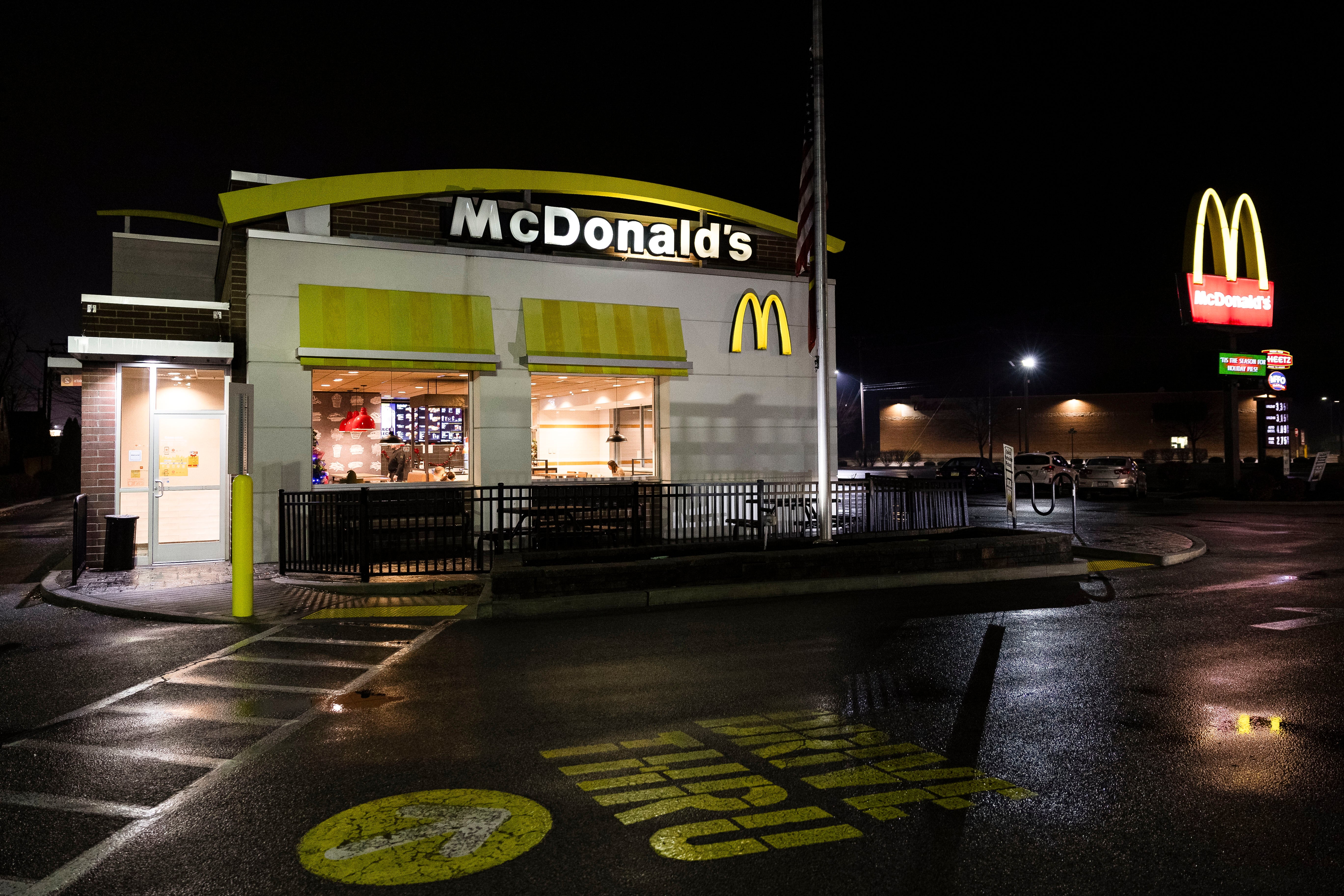 The McDonald’s branch in Altoona, Pennsylvania, where Luigi Mangione was arrested on Monday