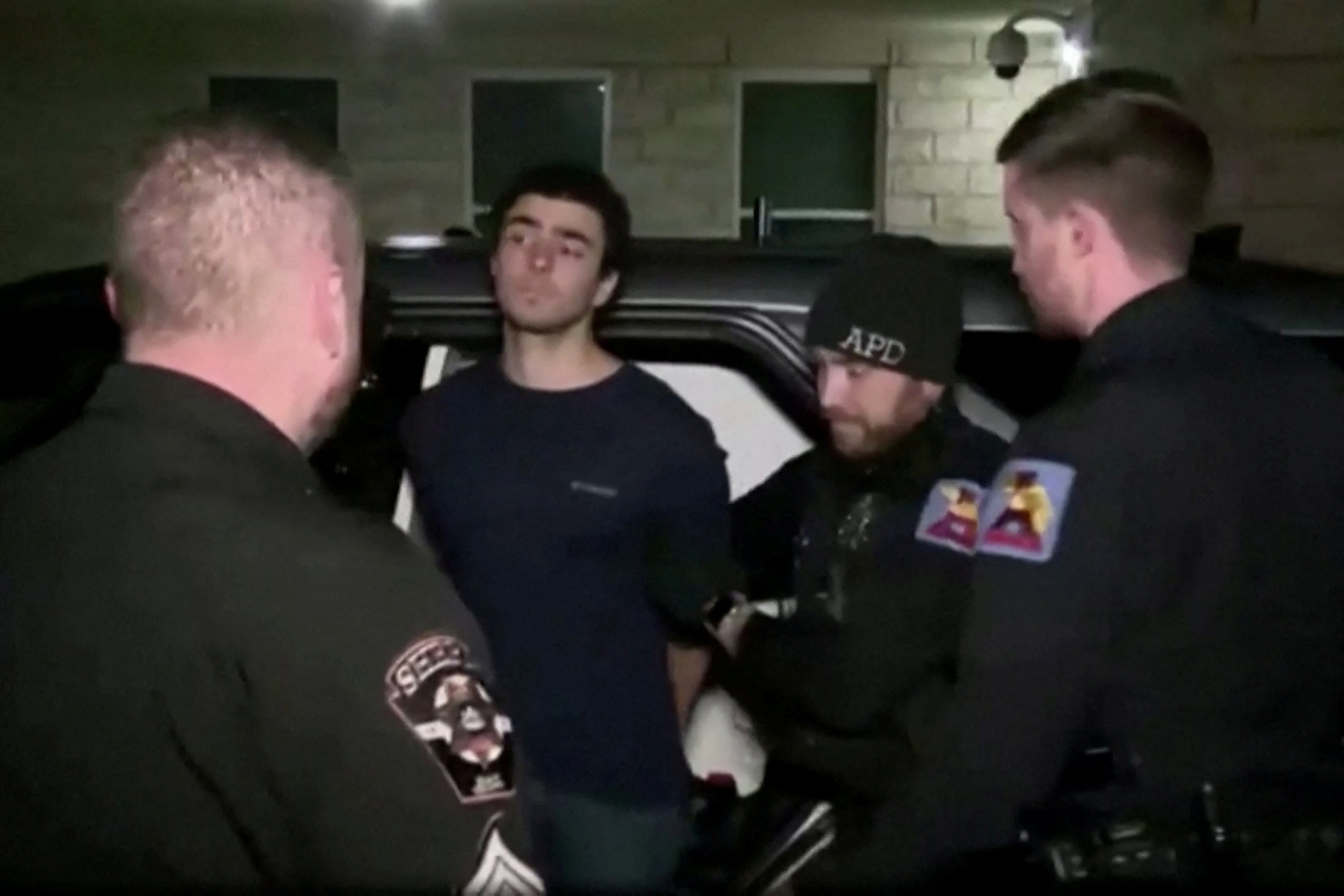 Luigi Mangione, 26, a suspect in the New York City killing of UnitedHealth executive Brian Thompson, arrives for his arraigment in Pennsylvania