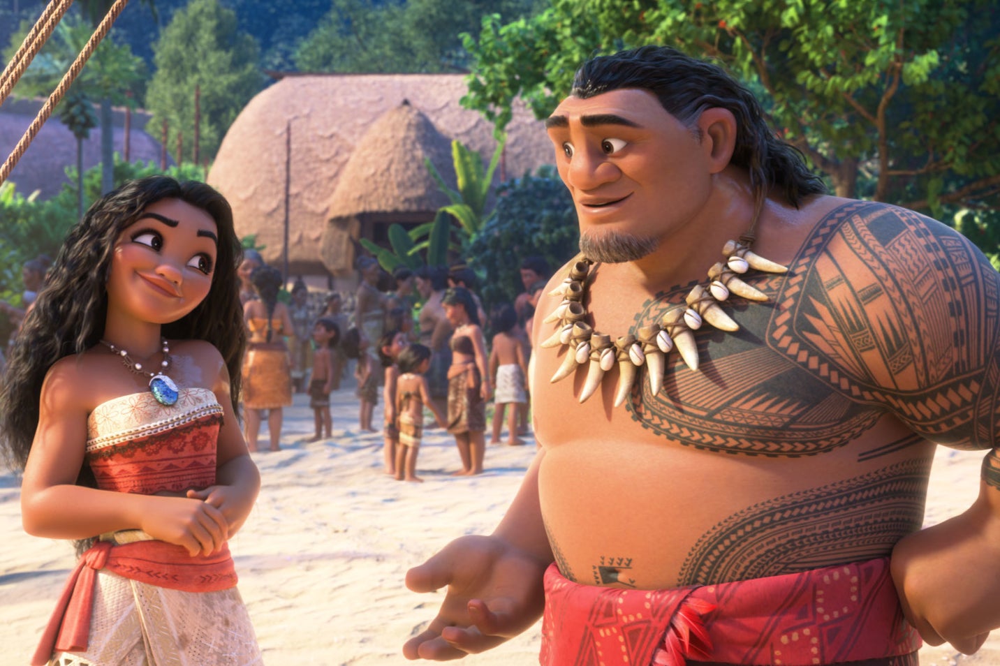 Moana and Maui in ‘Moana 2’