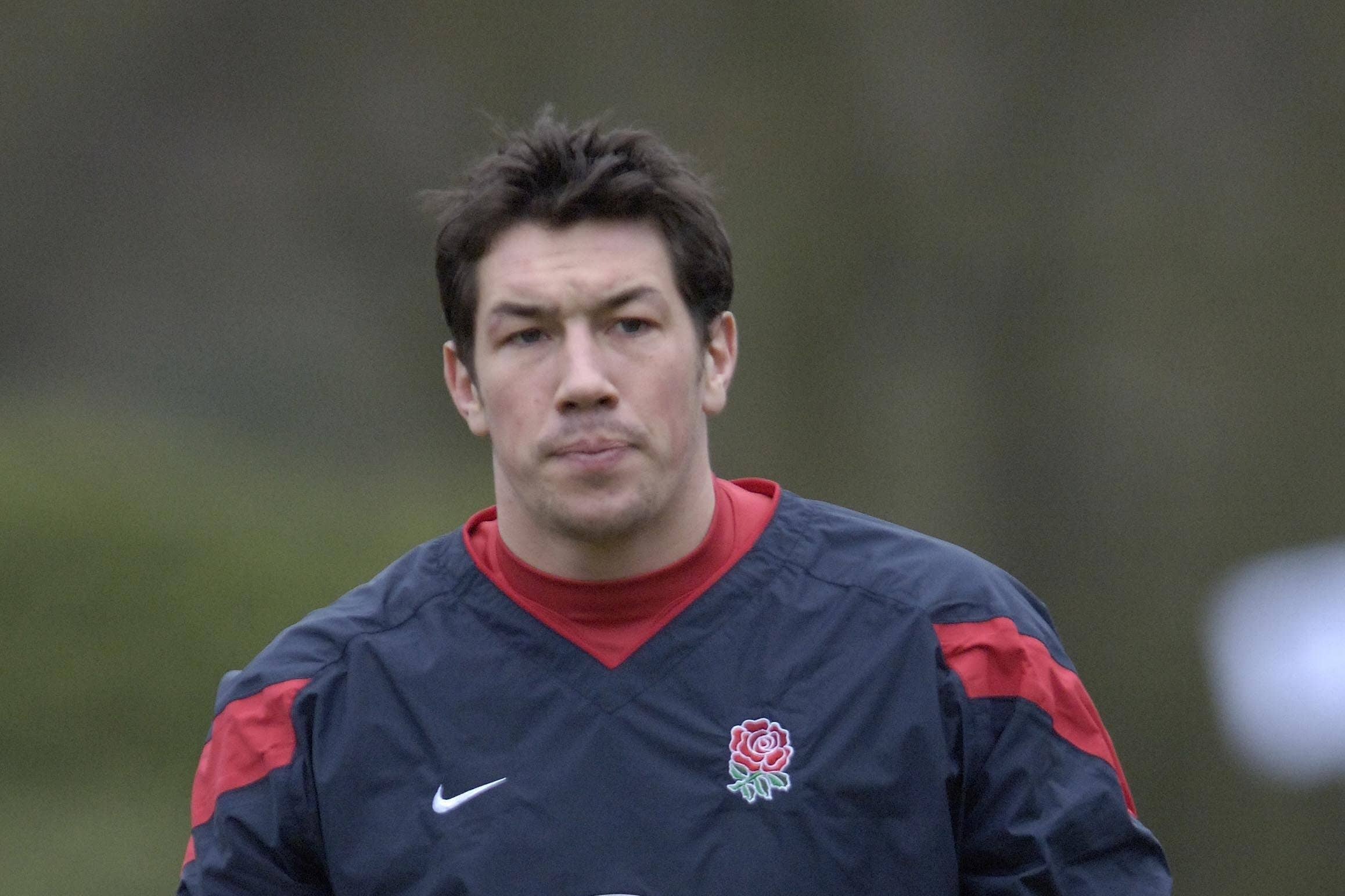 Former England wing Tom Voyce pictured during a training session (PA)