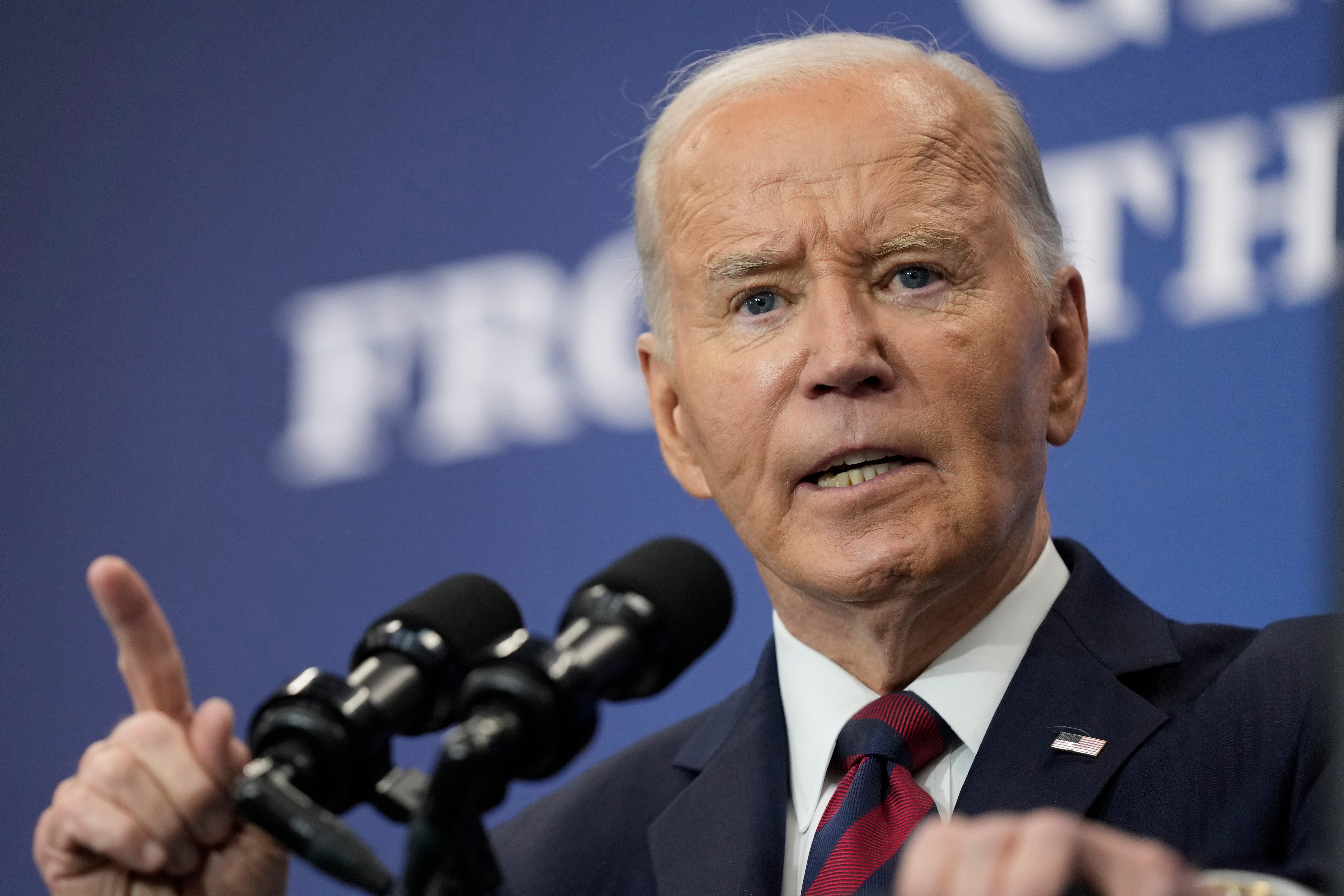 President Joe Biden speaks about his administrations economic playbook and the future of the American economy at the Brookings Institution in Washington, Tuesday, Dec. 10, 2024. (AP Photo/Susan Walsh)