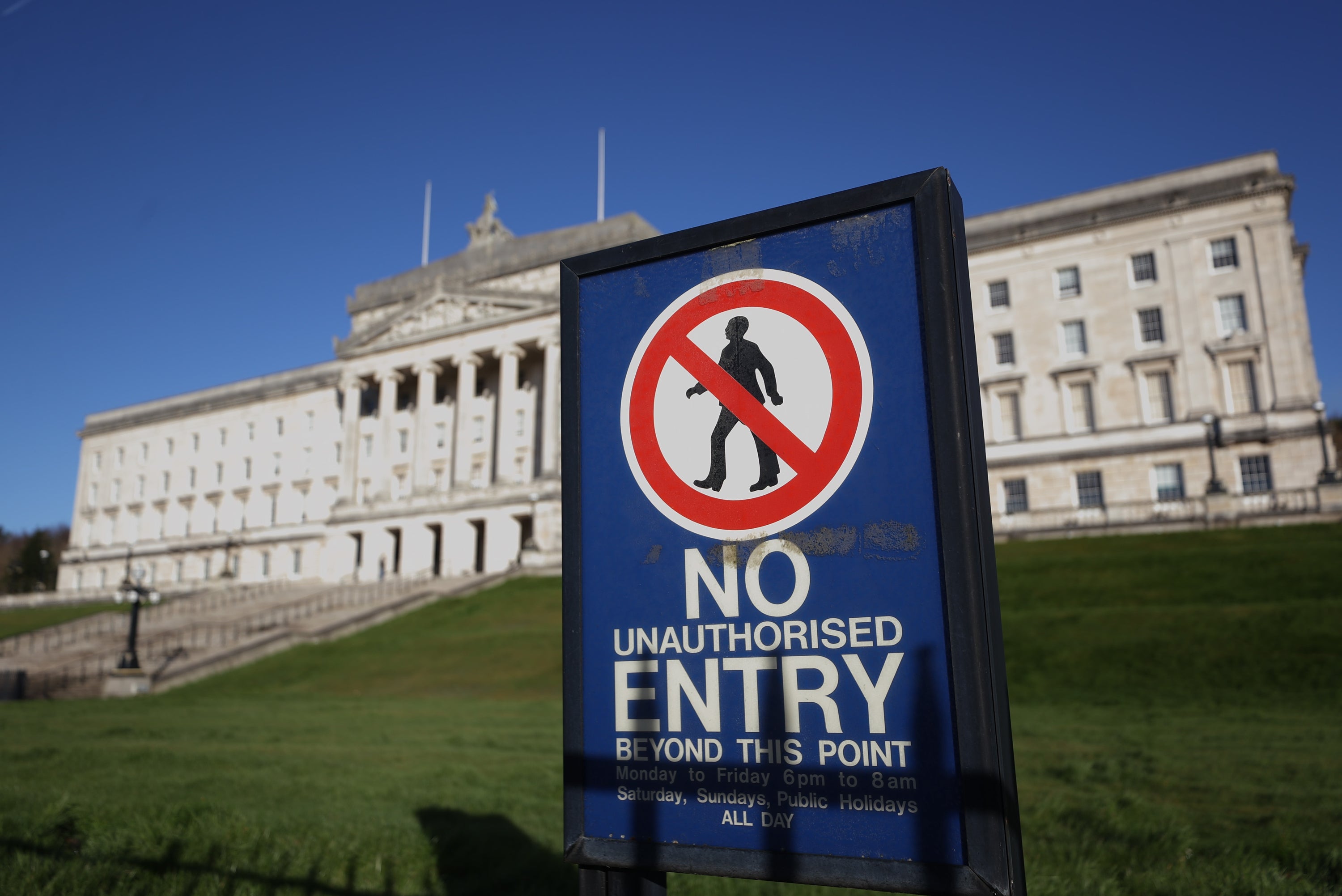 The lengthy debate witnessed angry exchanges across the chamber (Liam McBurney/PA)