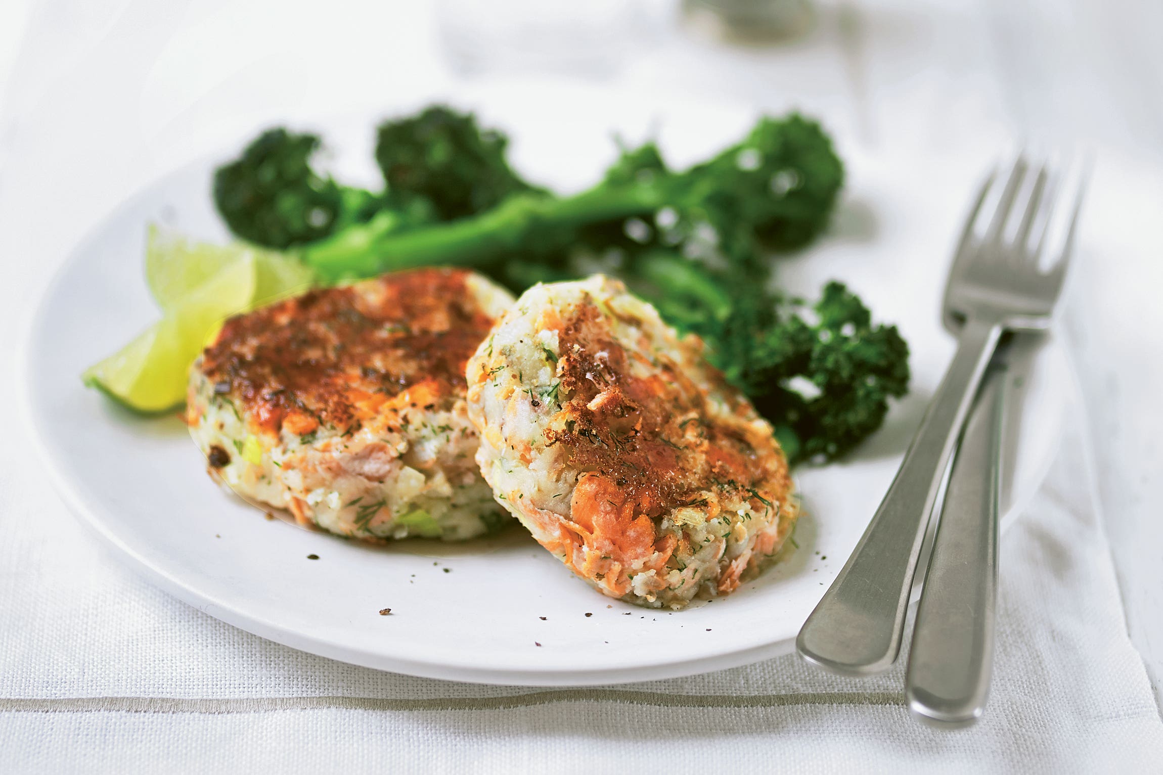 Serve these fishcakes with a side of broccoli for the ultimate midweek meal