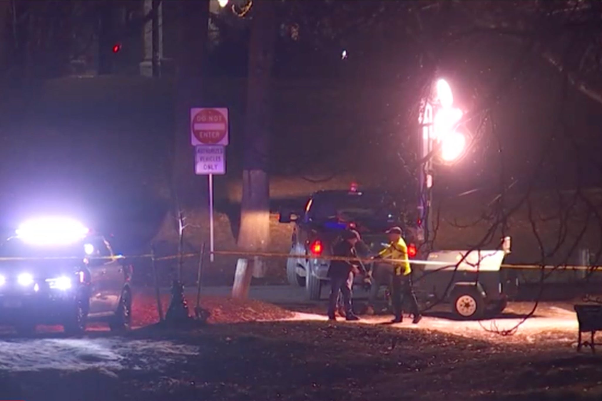 Scene of the tragedy at Washington Park Lake in Albany