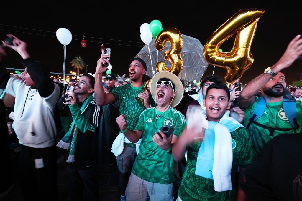 Fans in Saudi Arabia celebrated the news