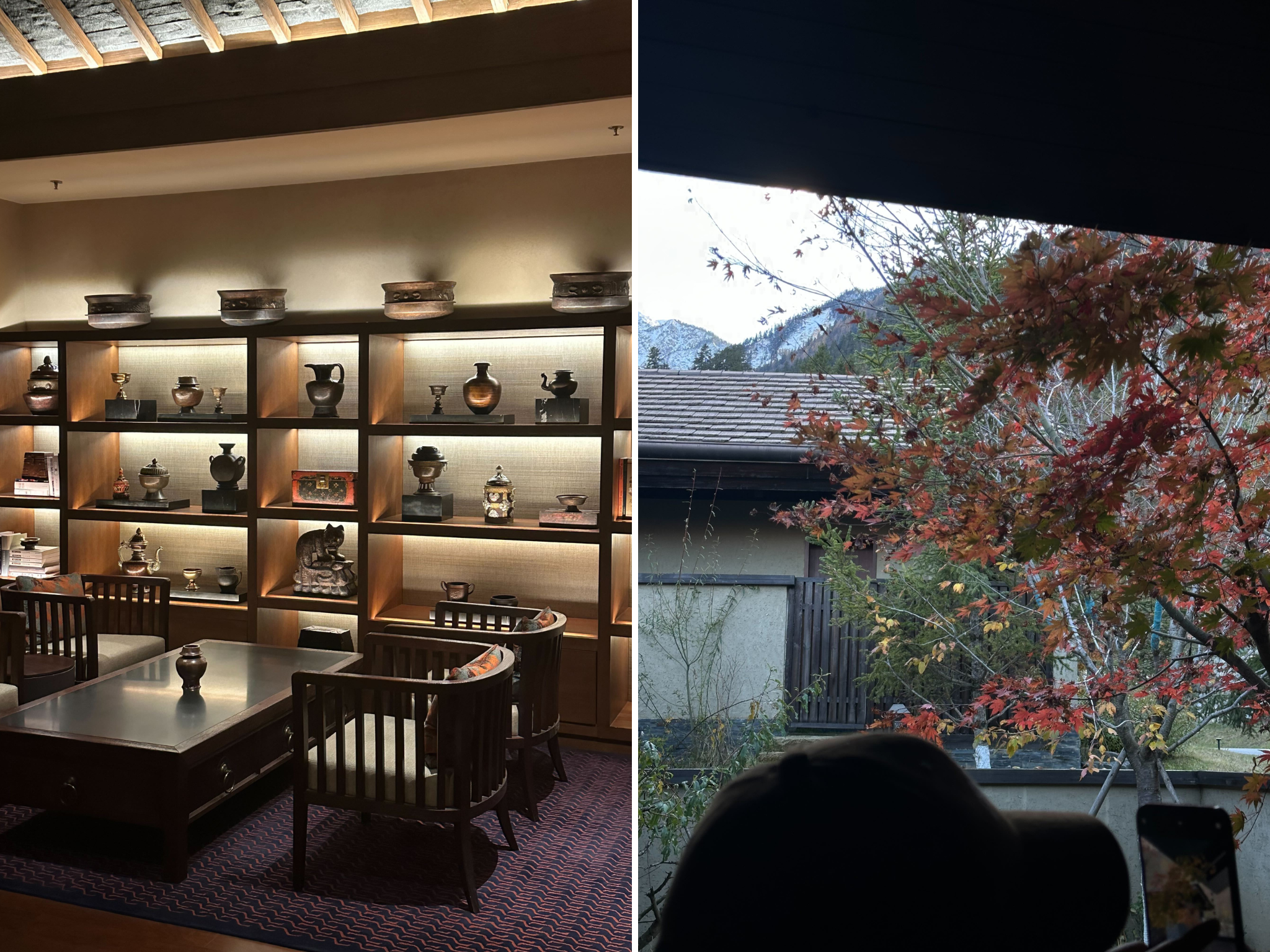 The interiors nod to Tibetan culture in a chic way