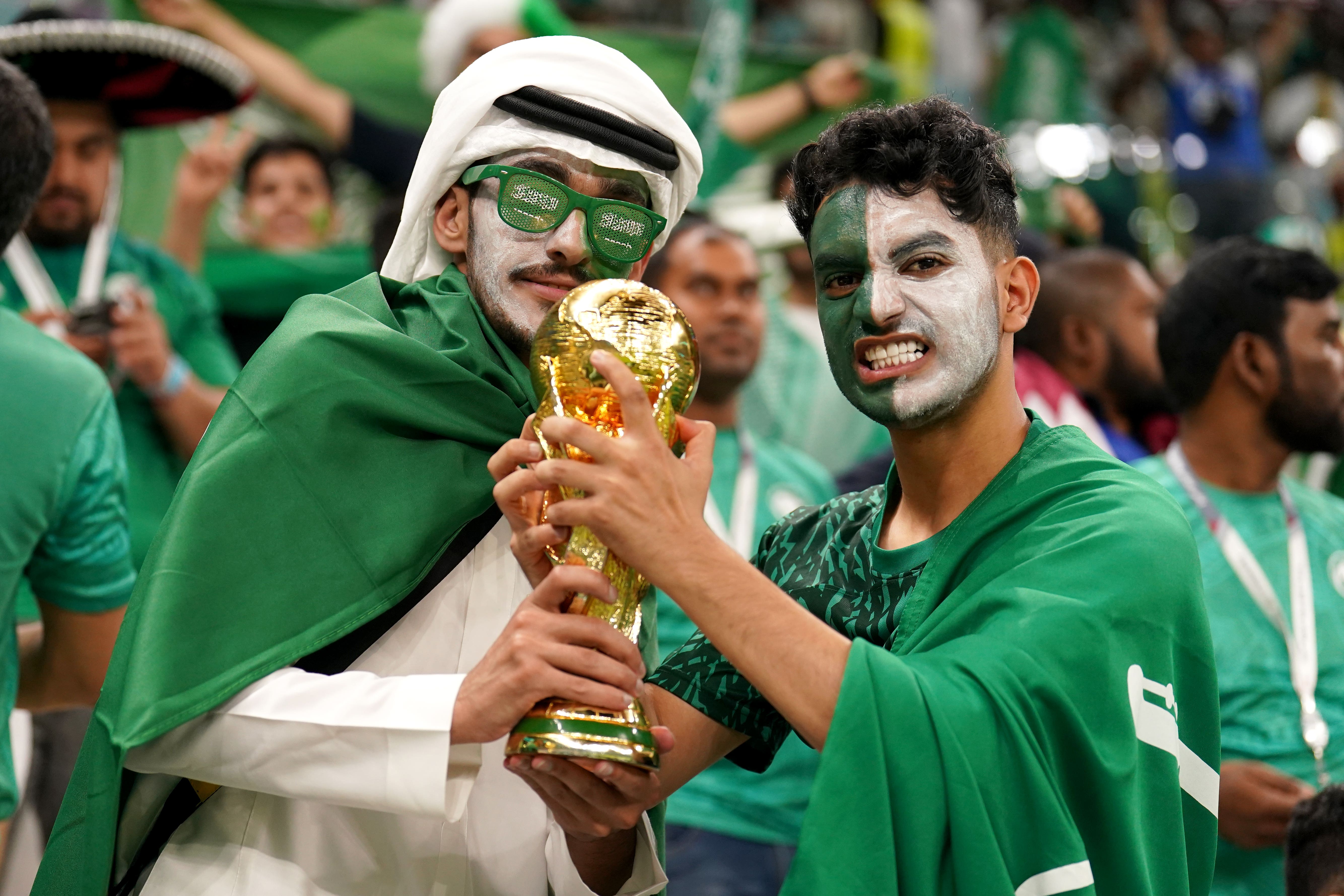 Saudi Arabia has been officially awarded hosting rights to the 2034 World Cup (Mike Egerton/PA)