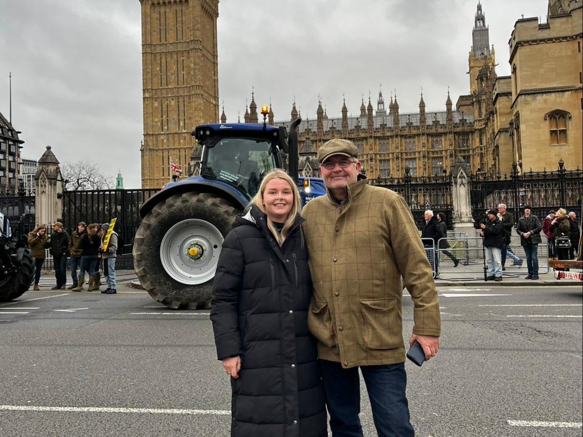 Edward Ford with his daughter Harriet – the pair claim the tax changes are ‘completely unfair’