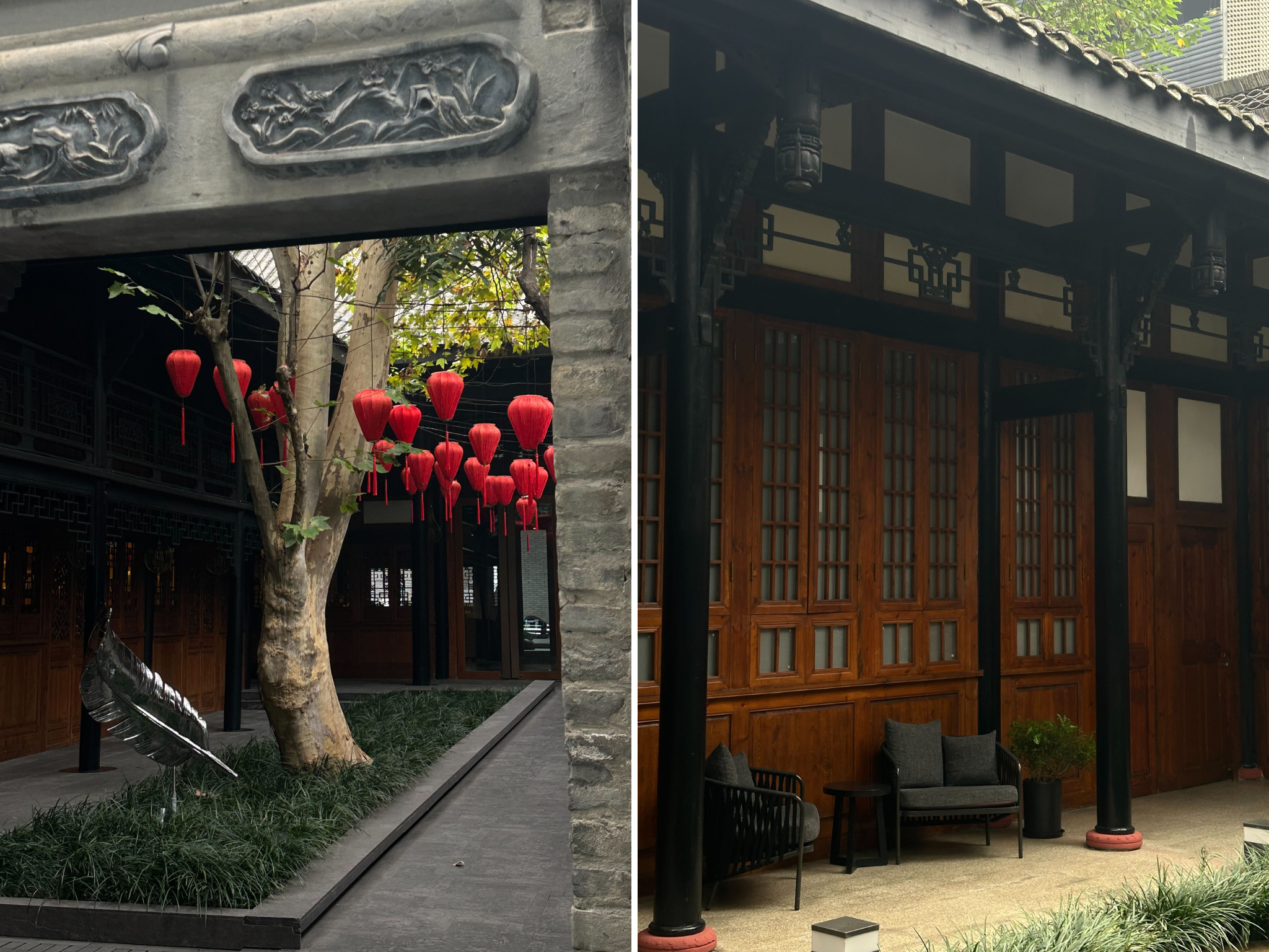 The beautiful old courtyards of Temple House
