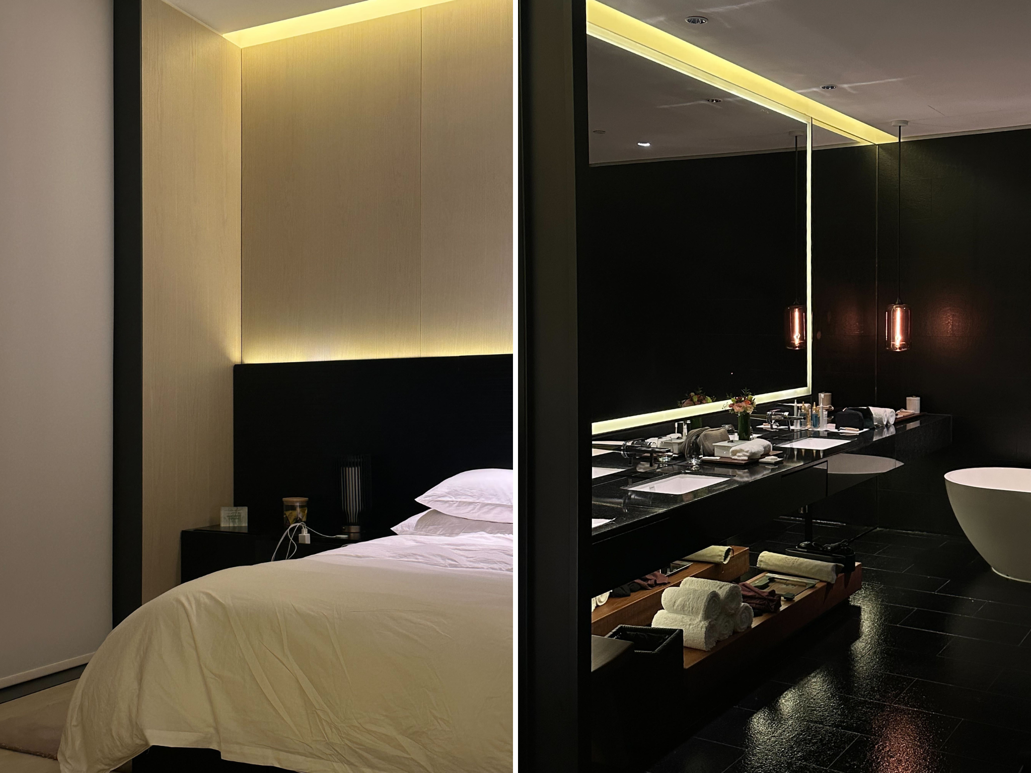 Temple House rooms are modern with minimalist design