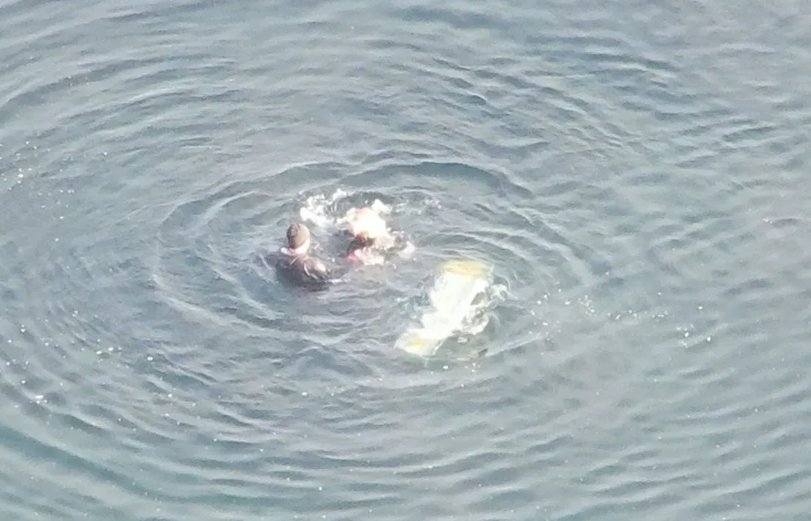 The tiny vessel the pair stole ultimately sank.