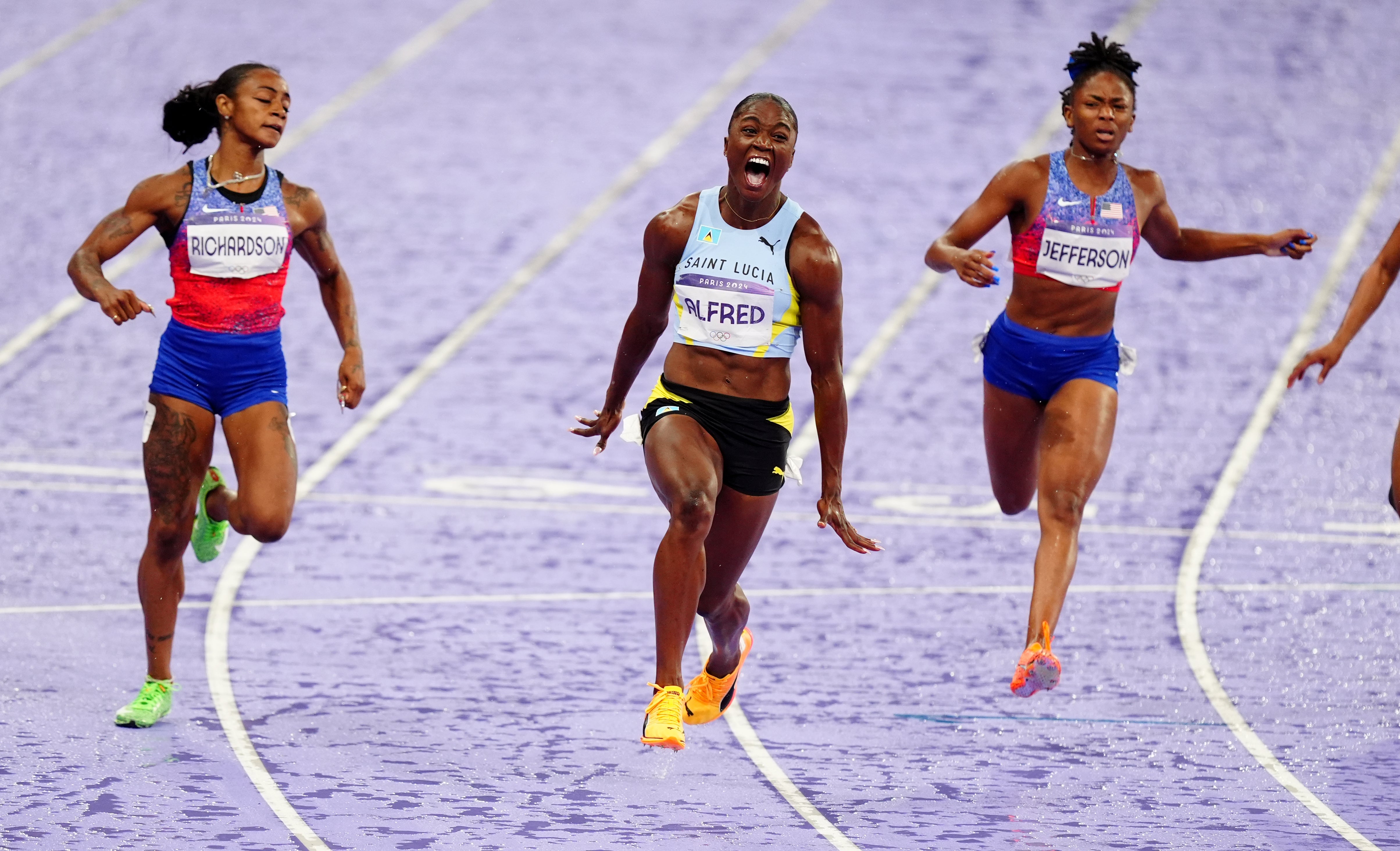 <p>Saint Lucia’s Julien Alfred is the women’s 100m defending champion</p>