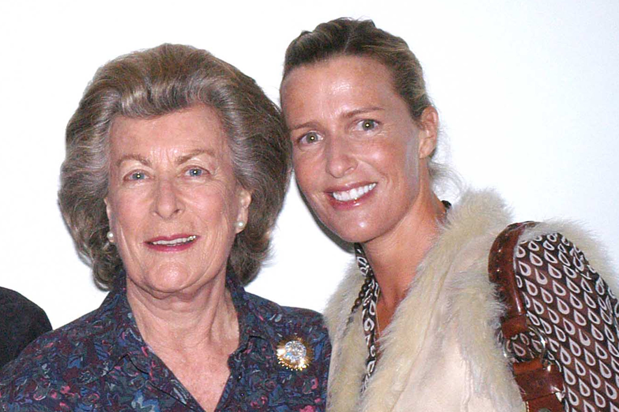 Lady Pamela Hicks and India at the Royal Academy in 2005