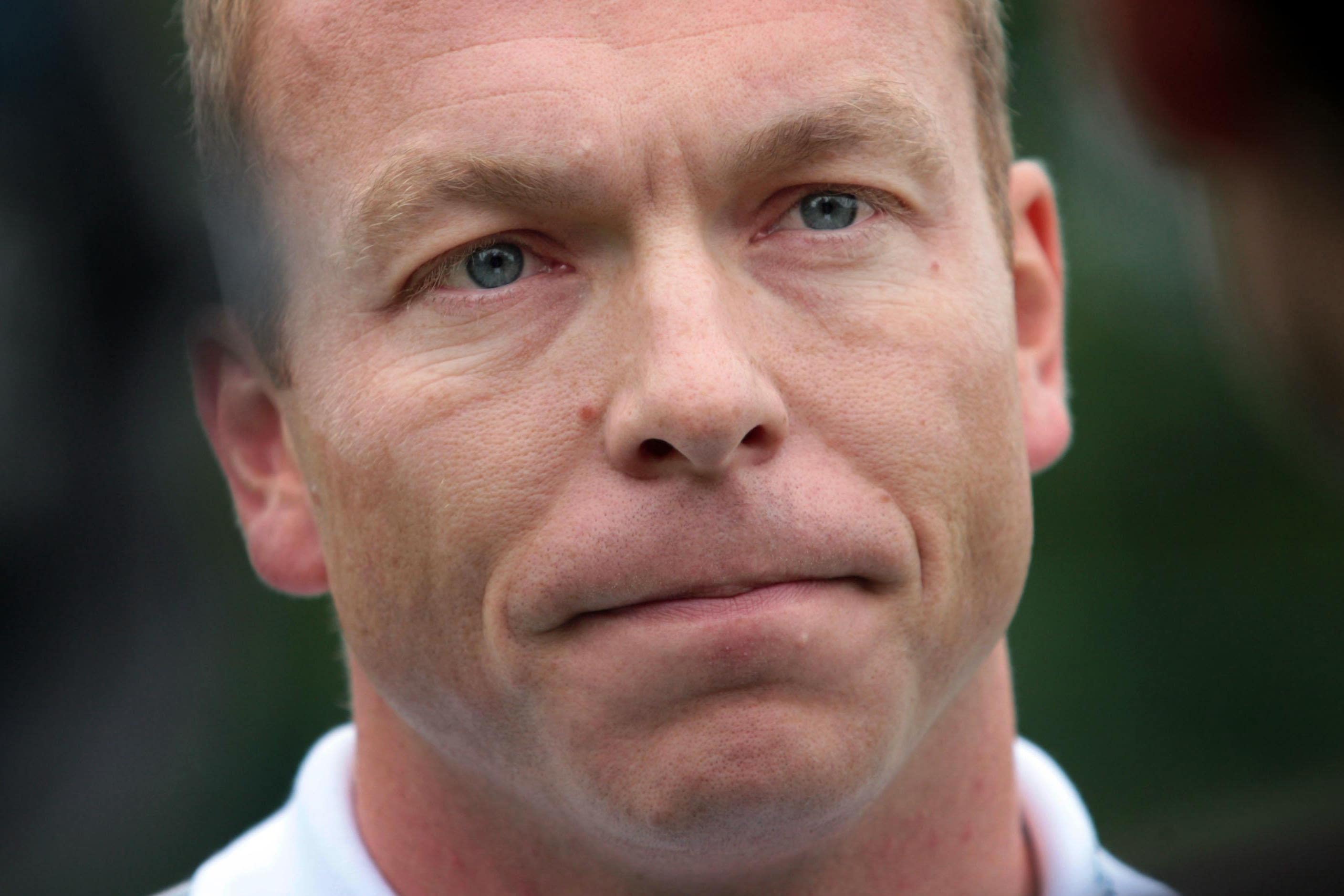 Sir Chris Hoy in Inverleith Park, Edinburgh as he is announced as a supporter of Bank of Scotland’s London 2012 partnership (David Cheskin/PA)