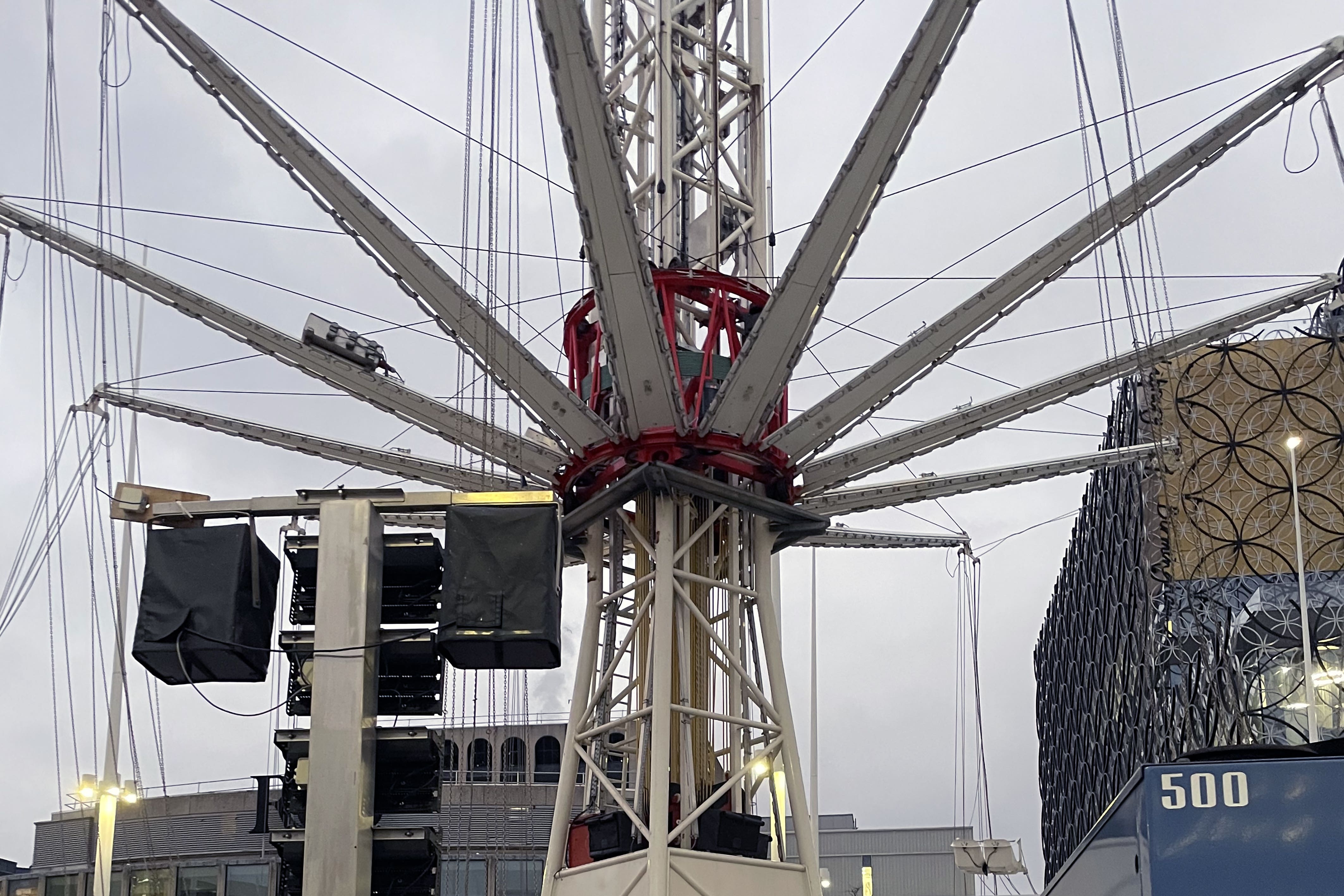 The City Star Flyer ride ‘dropped’ to the ground in Birmingham (Phil Barnett/PA)