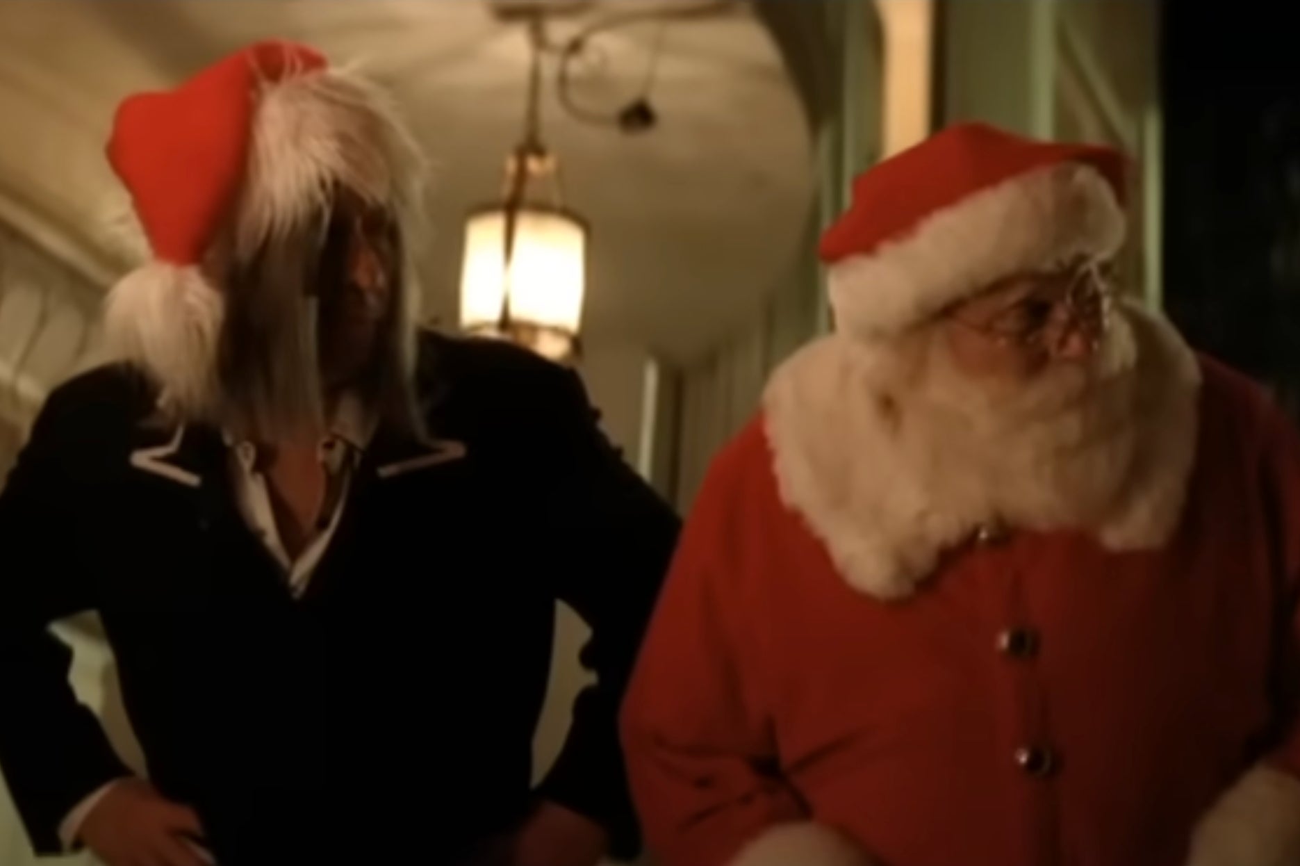 Bob Dylan with Santa Claus in the ‘Must Be Santa’ music video