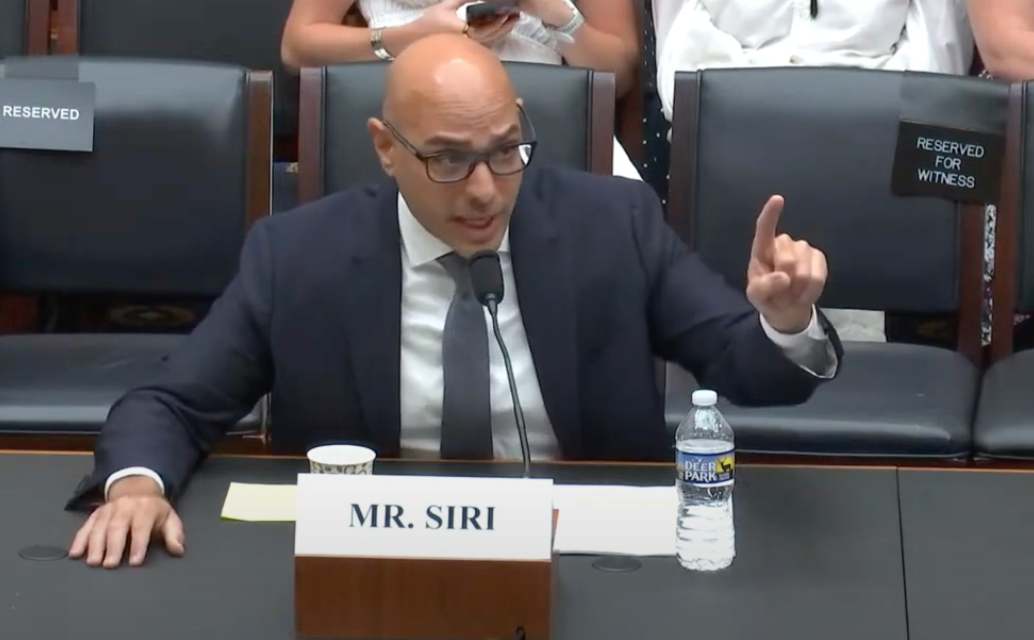 Aaron Siri speaks during a congressional hearing on the Biden administration's administrative response to COVID-19.