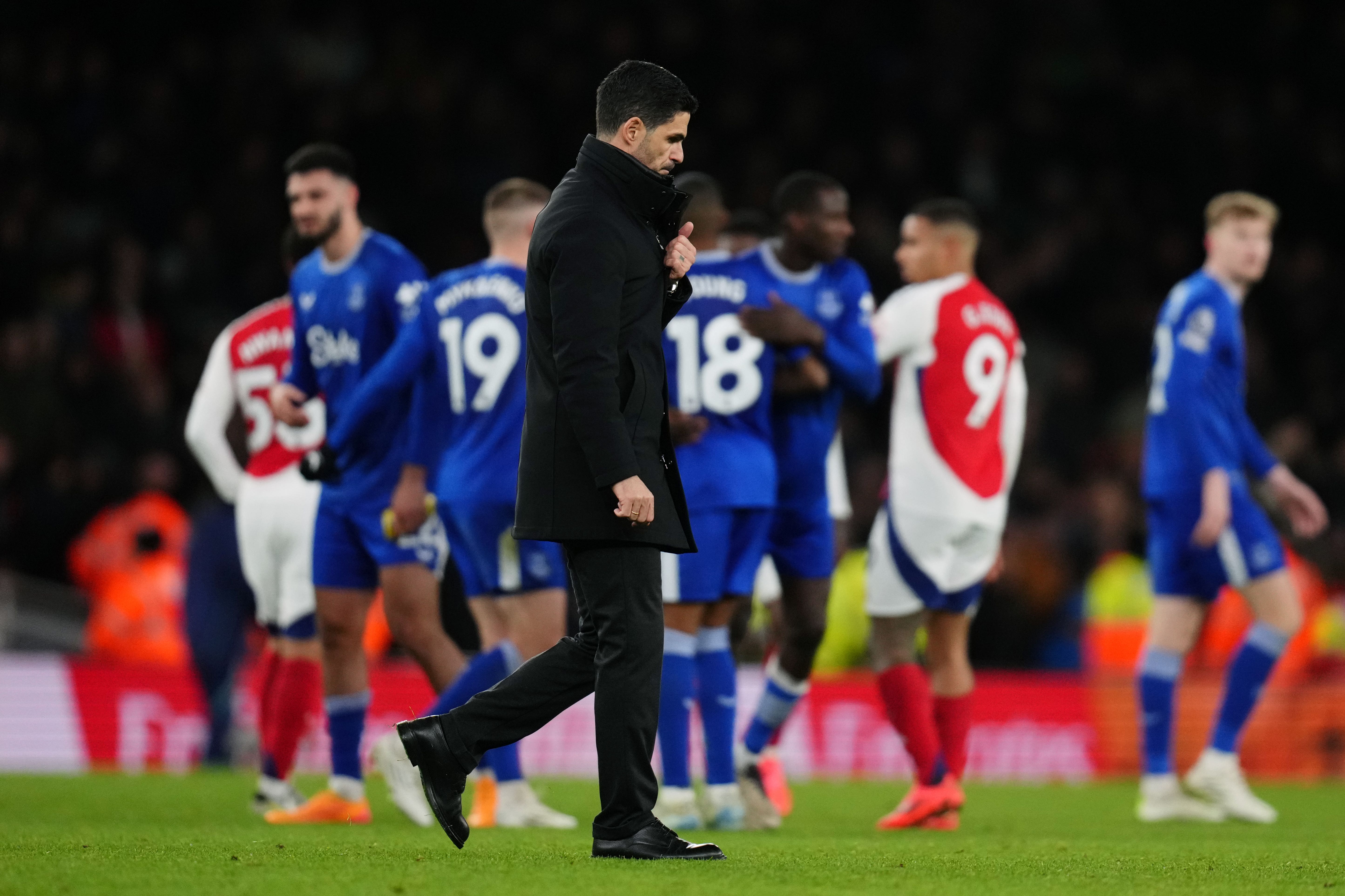 Mikel Arteta was left disappointed (John Walton/PA)