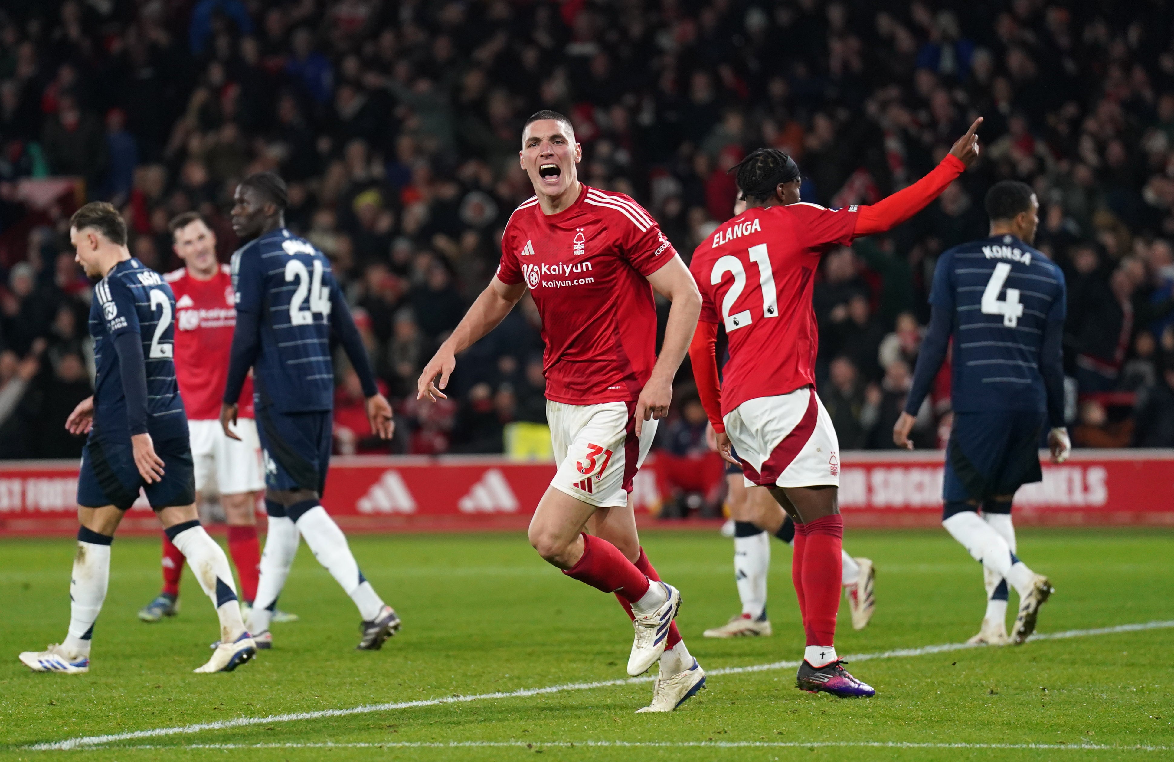 Nikola Milenkovic helped Forest complete a remarkable comeback