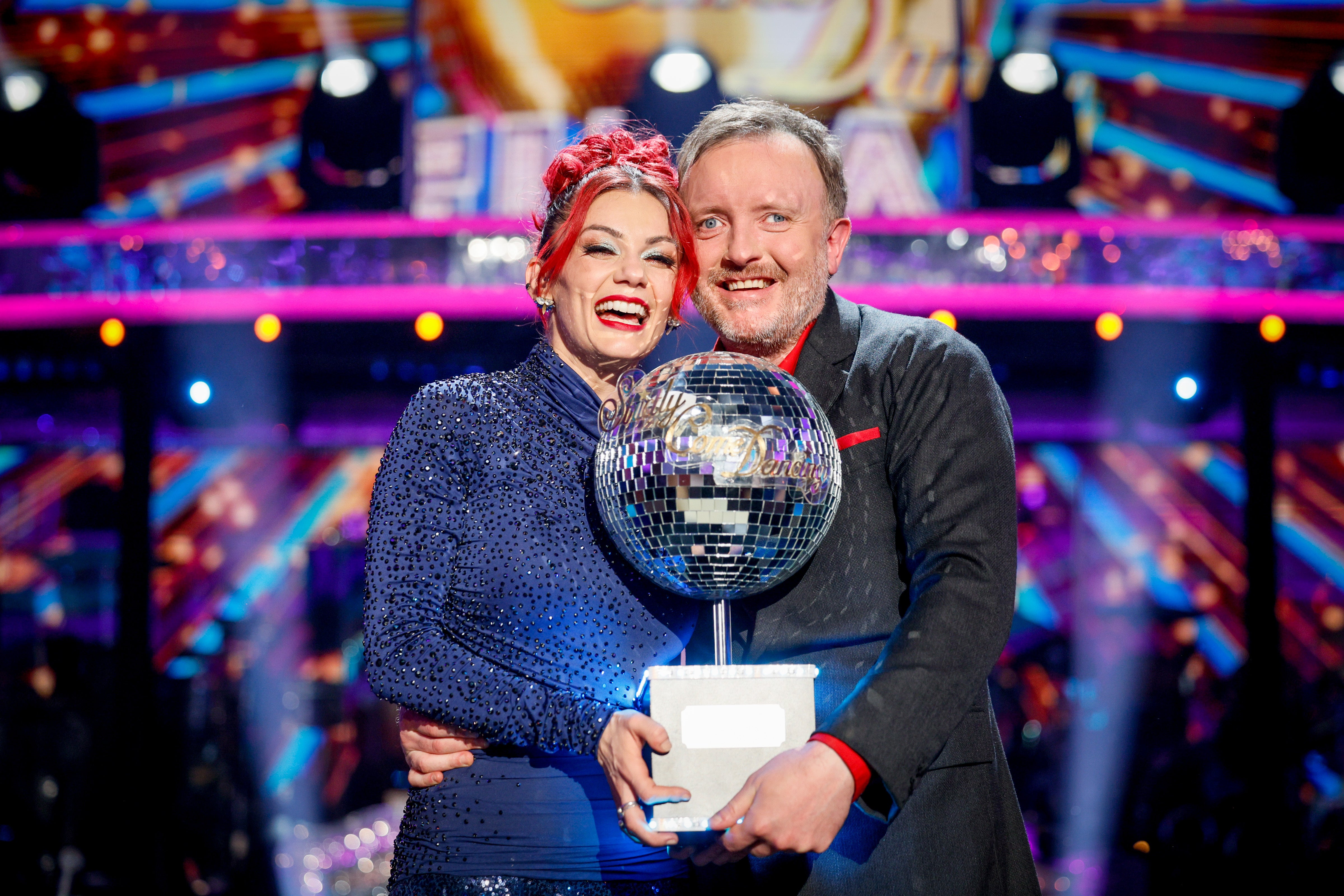 Chris McCausland and Dianne Buswell in the ‘Strictly’ final