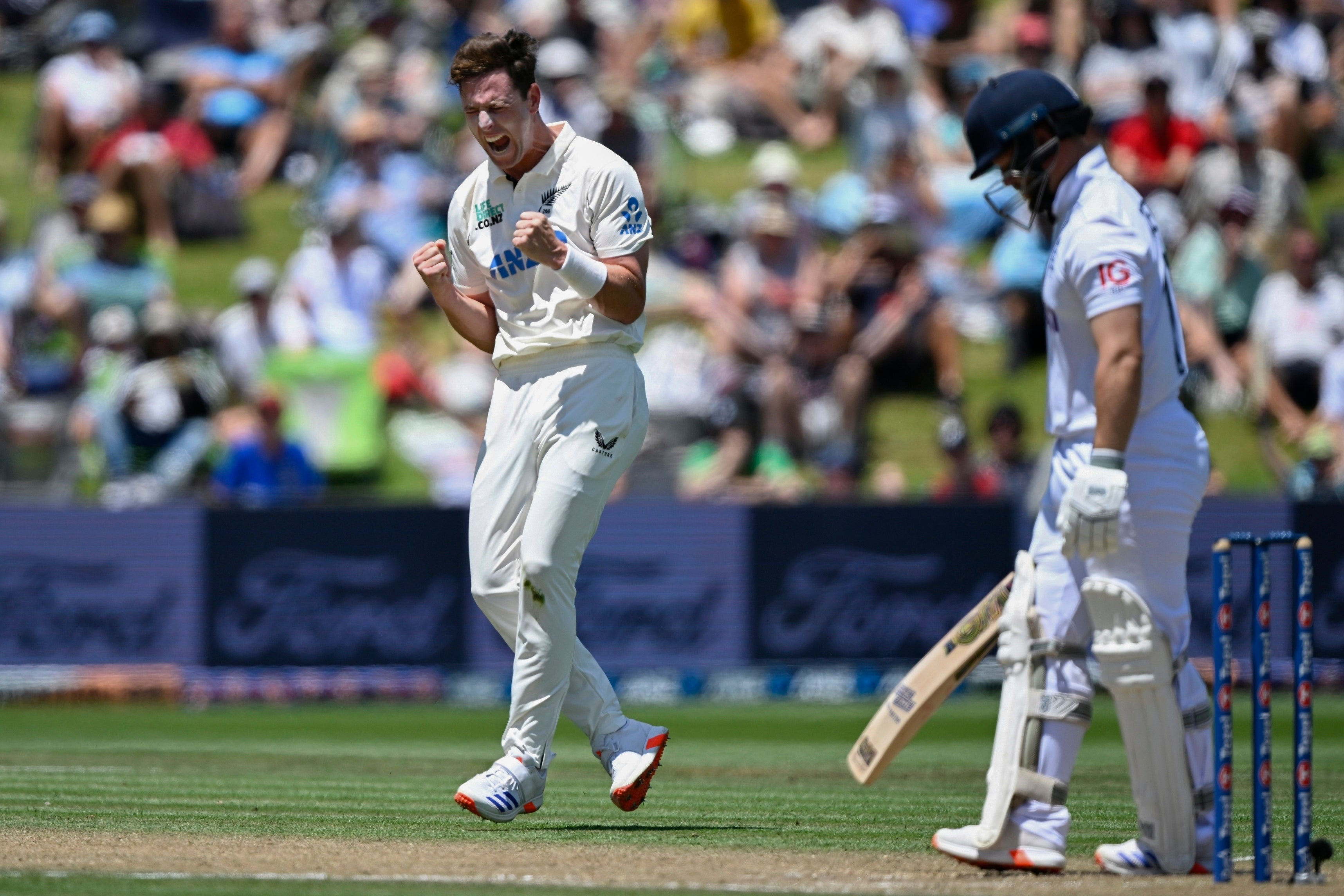 Matt Henry was the pick of the New Zealand attack (Andrew Cornaga/Photosport/AP)