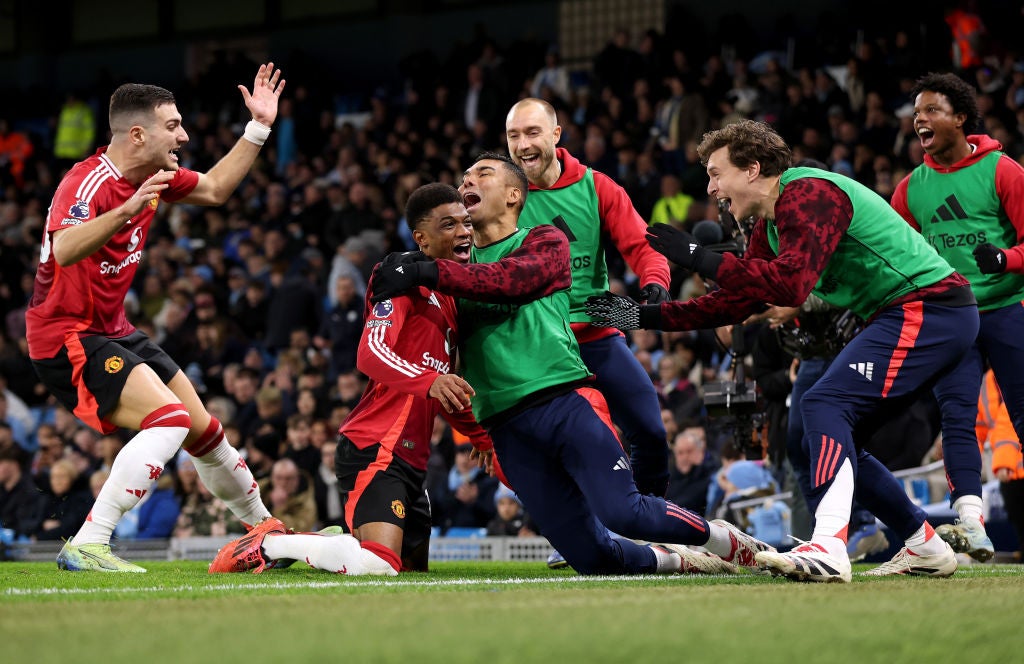 Amad Diallo turned the derby and sparked wild scenes in the away end