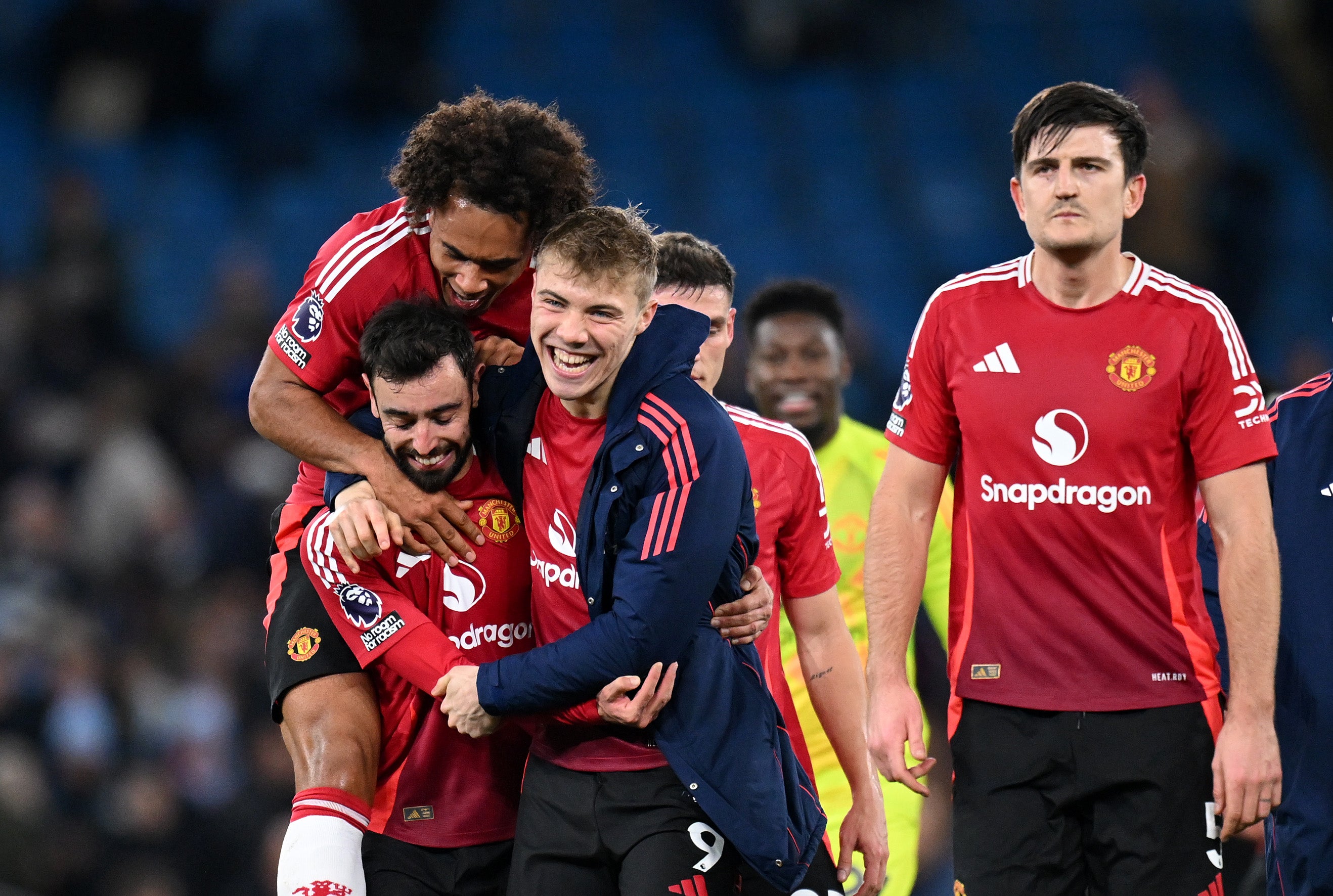 Hojlund after victory at the Etihad