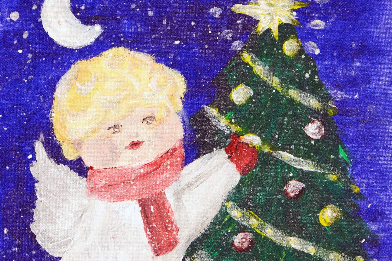 Ian Murray’s Christmas card was designed by Amelia Marchenko (Scotland Office/PA)