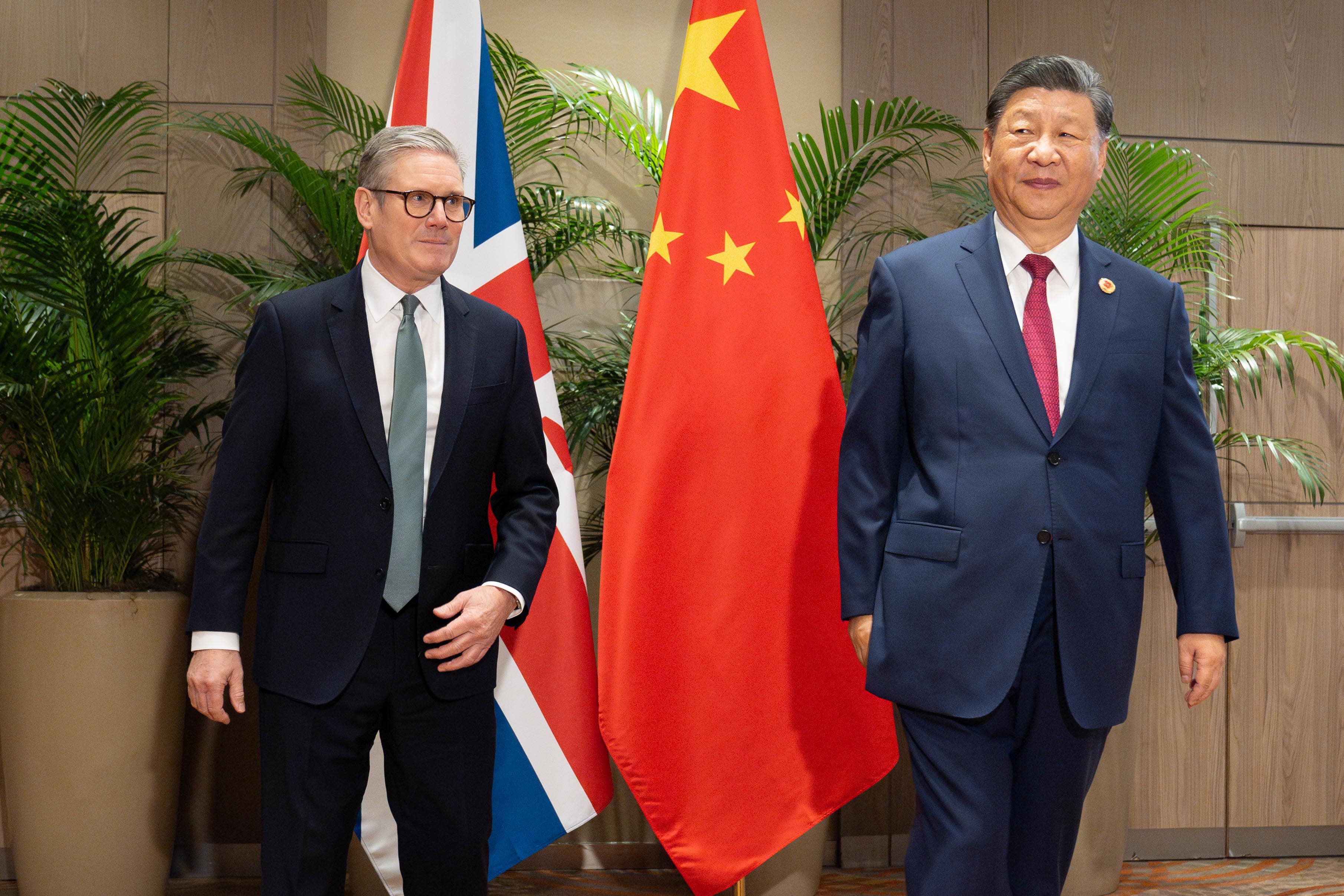 Relations between the UK and China have improved under Sir Keir Starmer, but the two countries are now embroiled in a spying row (Stefan Rousseau/PA)