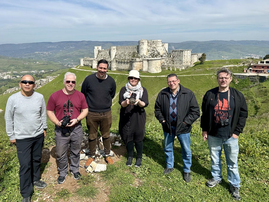 On tour: A Lupine Travel group in Syria in March 2024 at Krak des Chevaliers castle