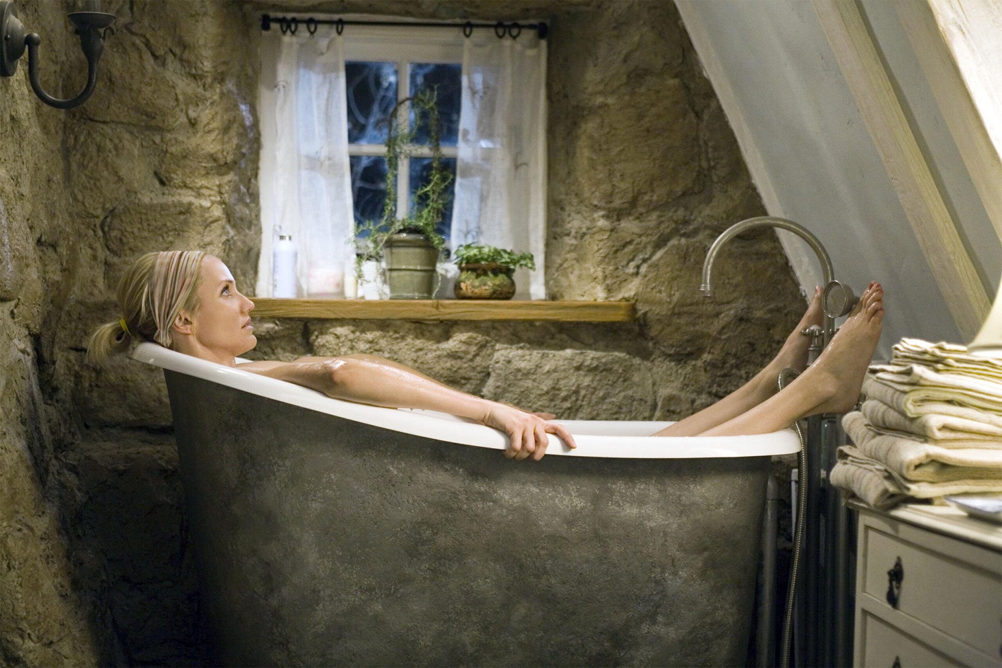 Bath time: Cameron Diaz in ‘The Holiday’