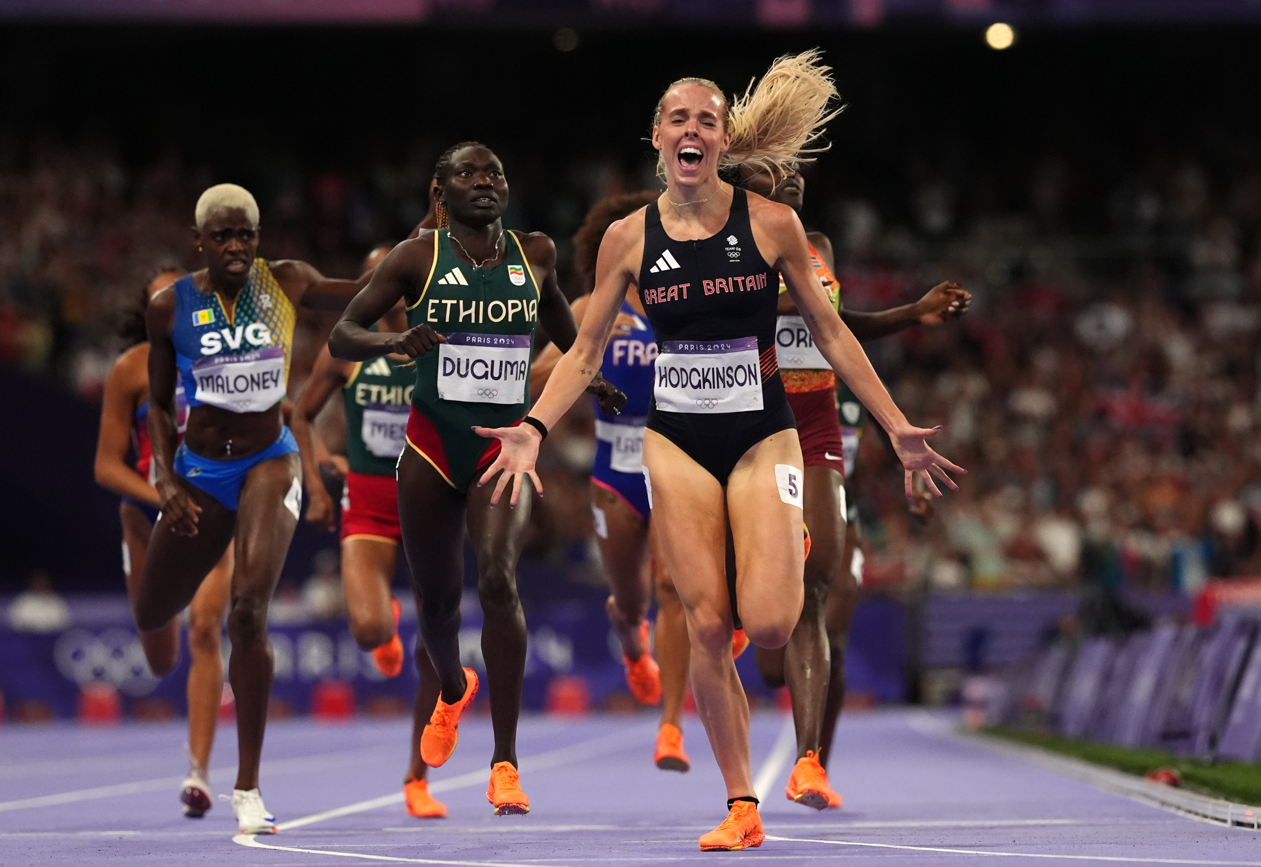 Hodgkinson won Olympic 800m gold in Paris