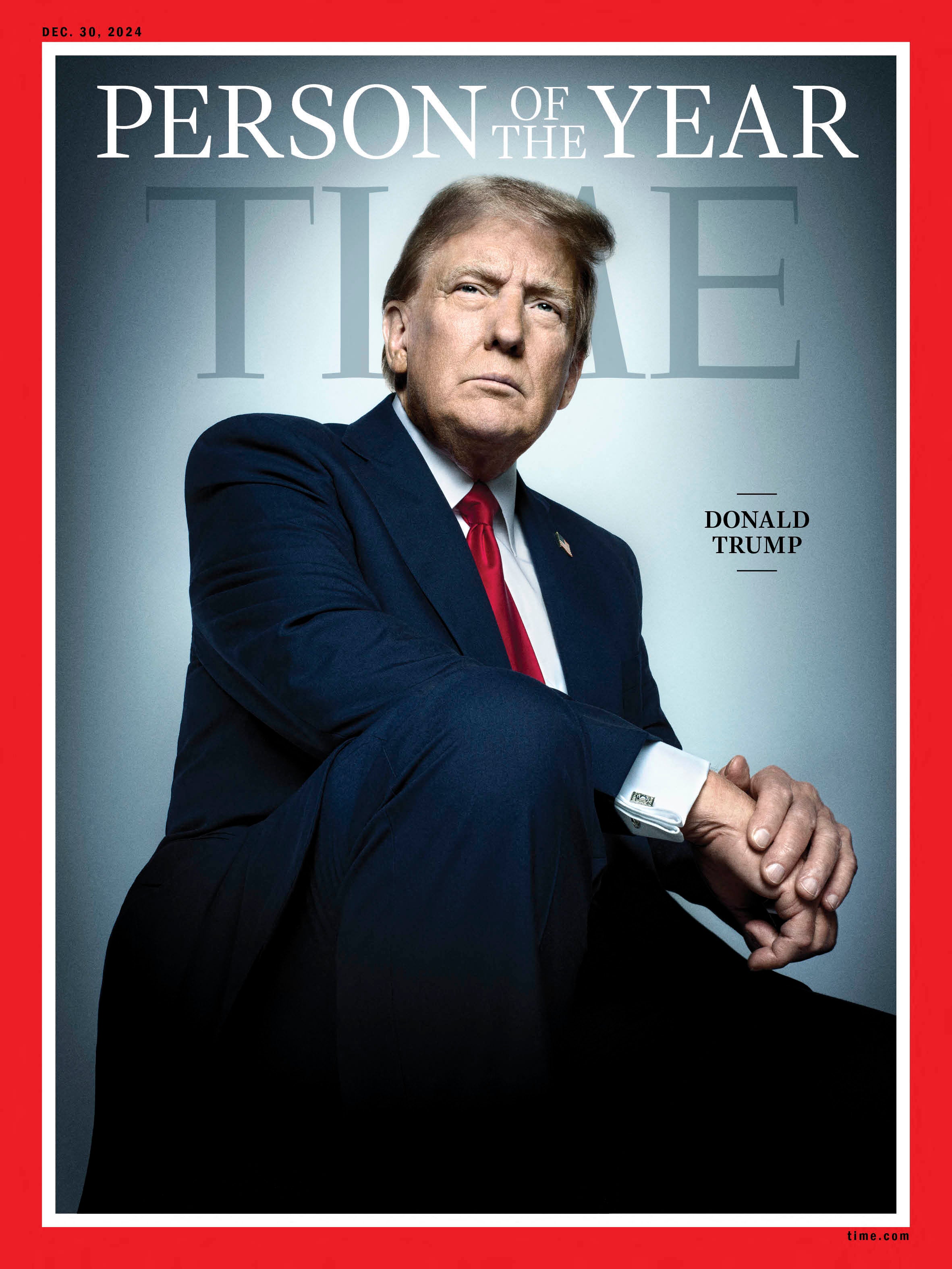 The ‘Time’ magazine cover announcing Donald Trump as Person of the Year