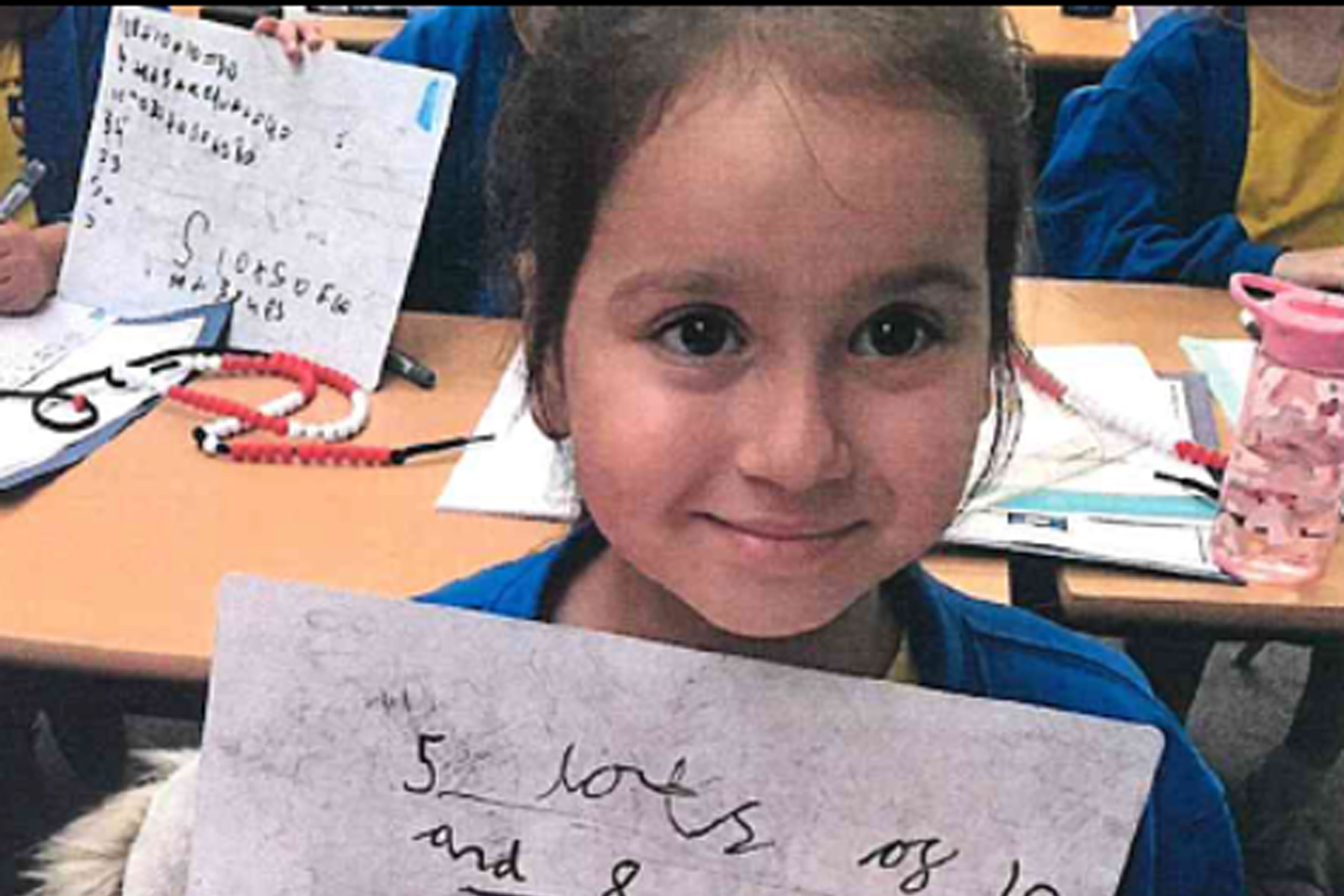 Sara Sharif, aged 10, pictured at school (Surrey Police/PA)