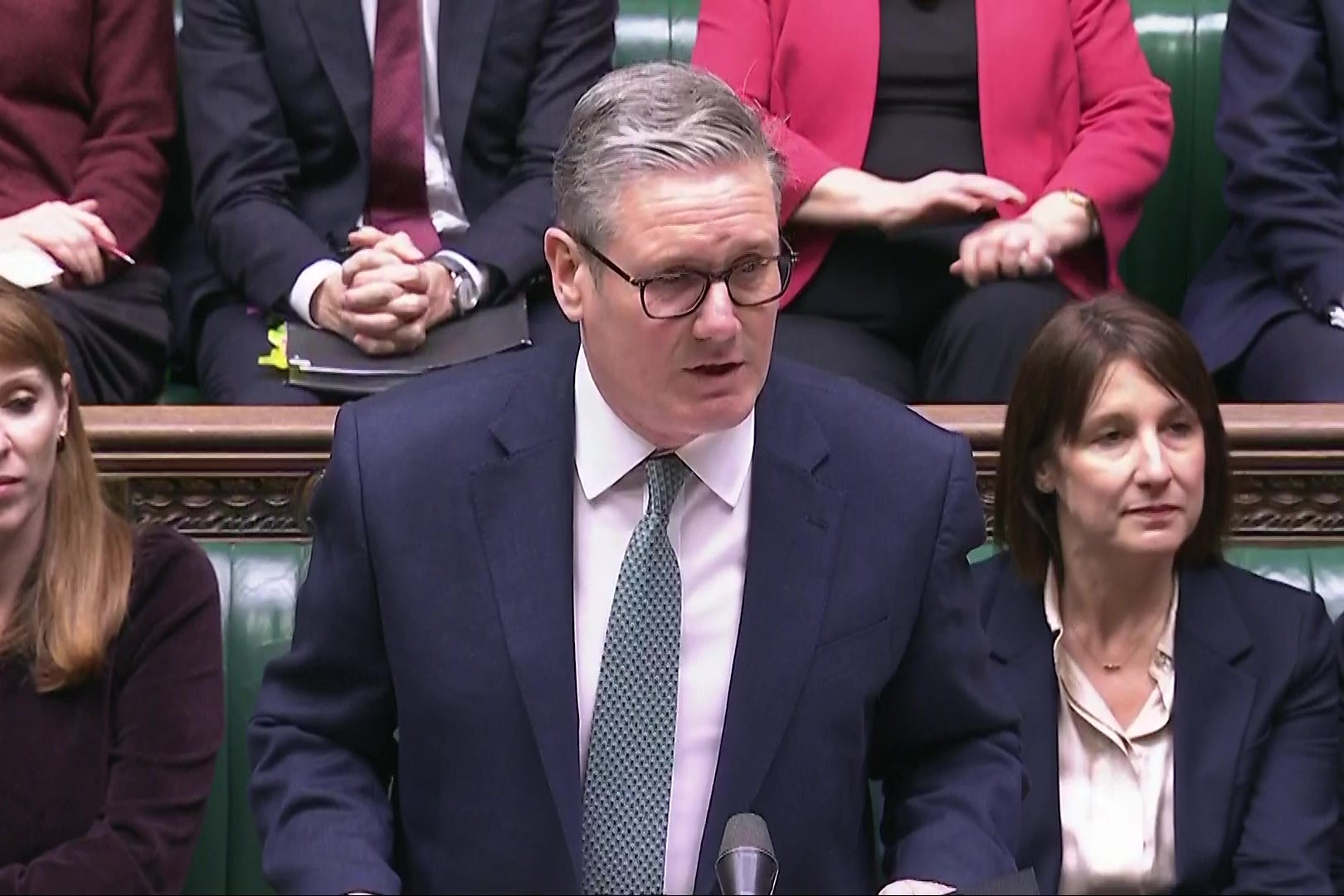 Sir Keir Starmer speaking during Prime Minister’s Questions (House of Commons/UK Parliament/PA)