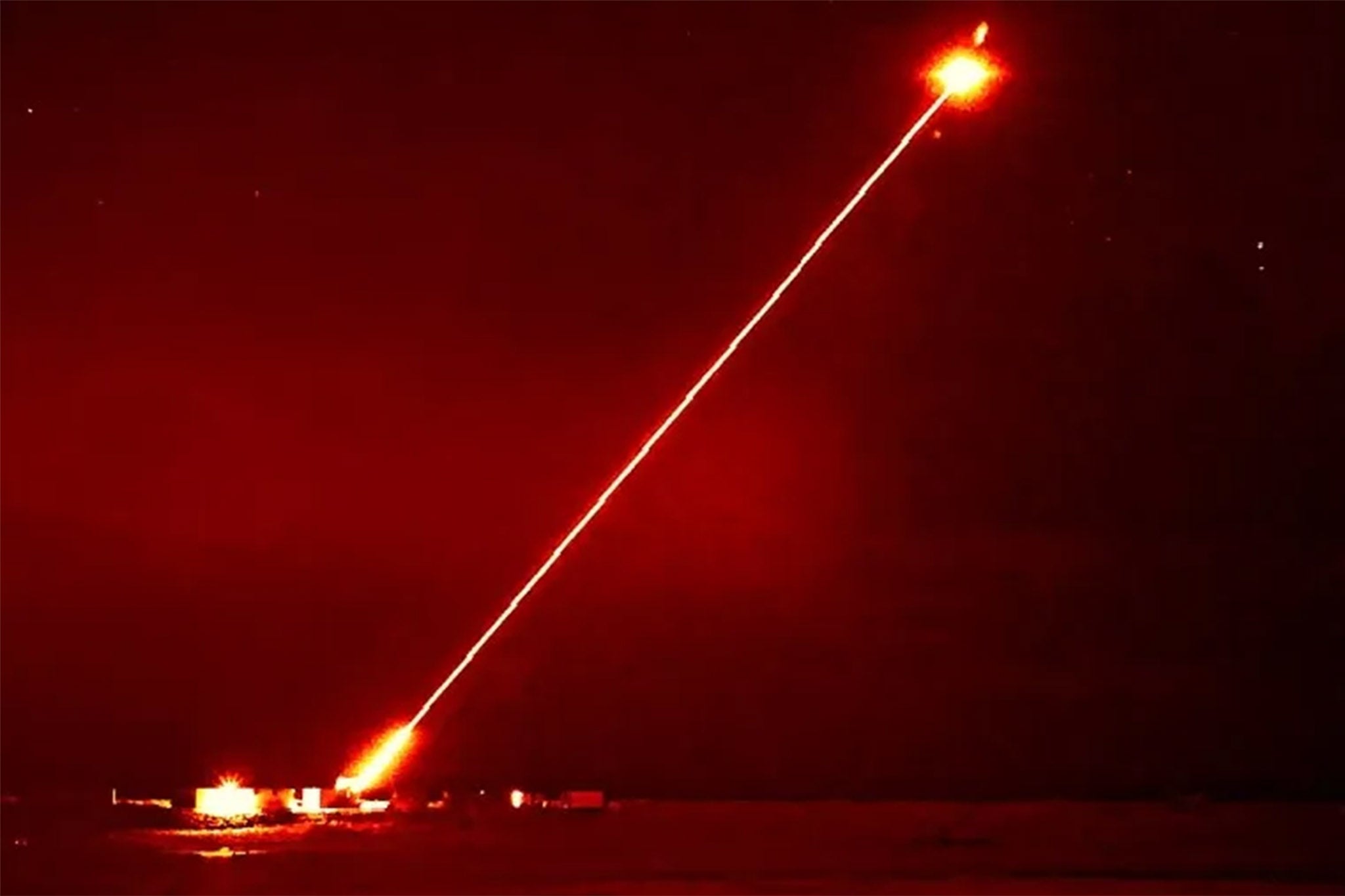 The DragonFire laser weapon can hit aerial targets
