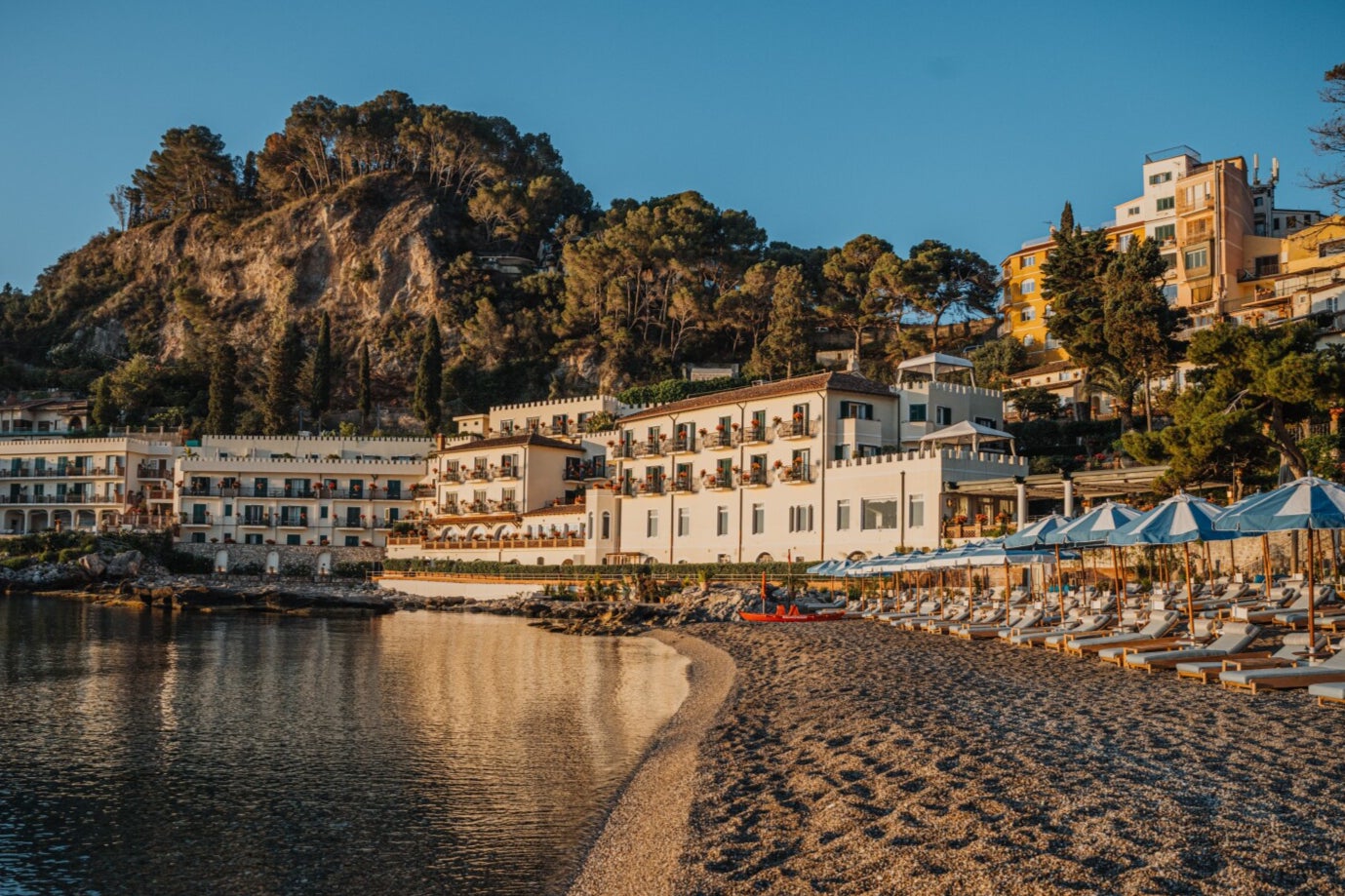 For those seeking a private beach club, head to Villa Sant’Andrea, a Belmond Hotel