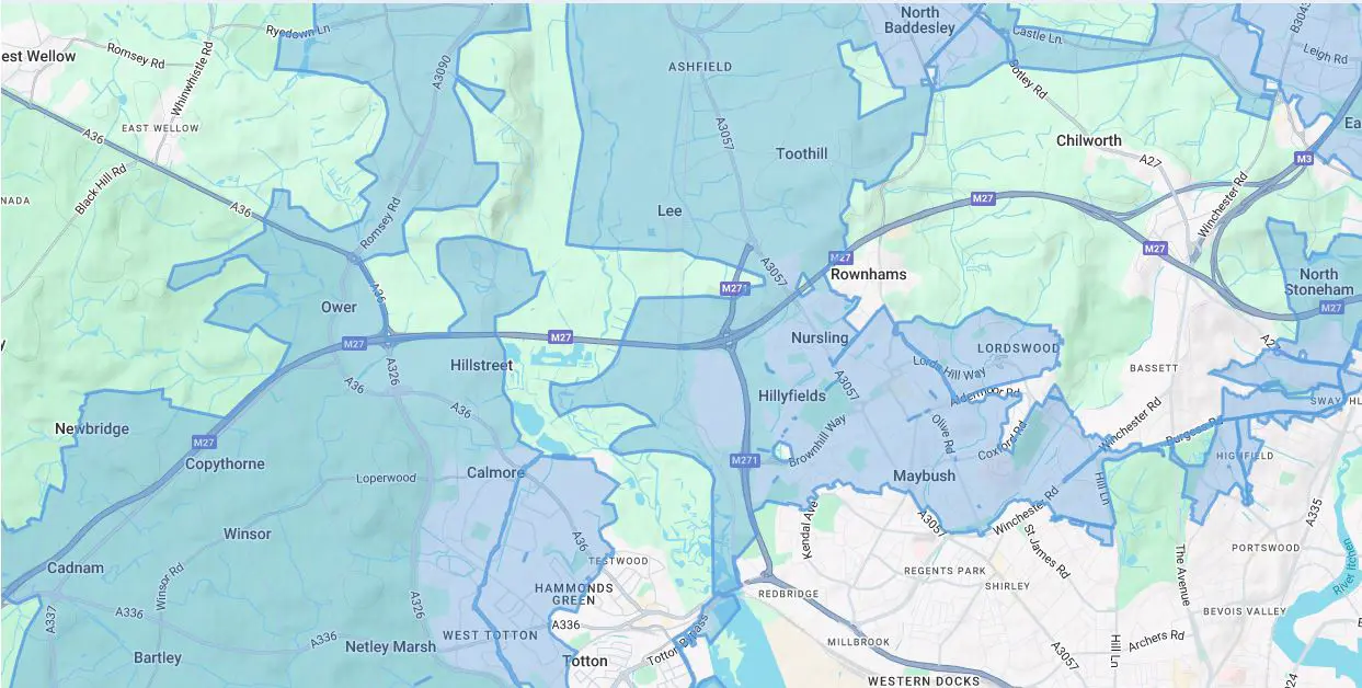 Southern Water said problem is affecting ten postcodes: SO15, S016, SO40, SO42, SO43, SO45, SO50, SO51, SO52 and SO53