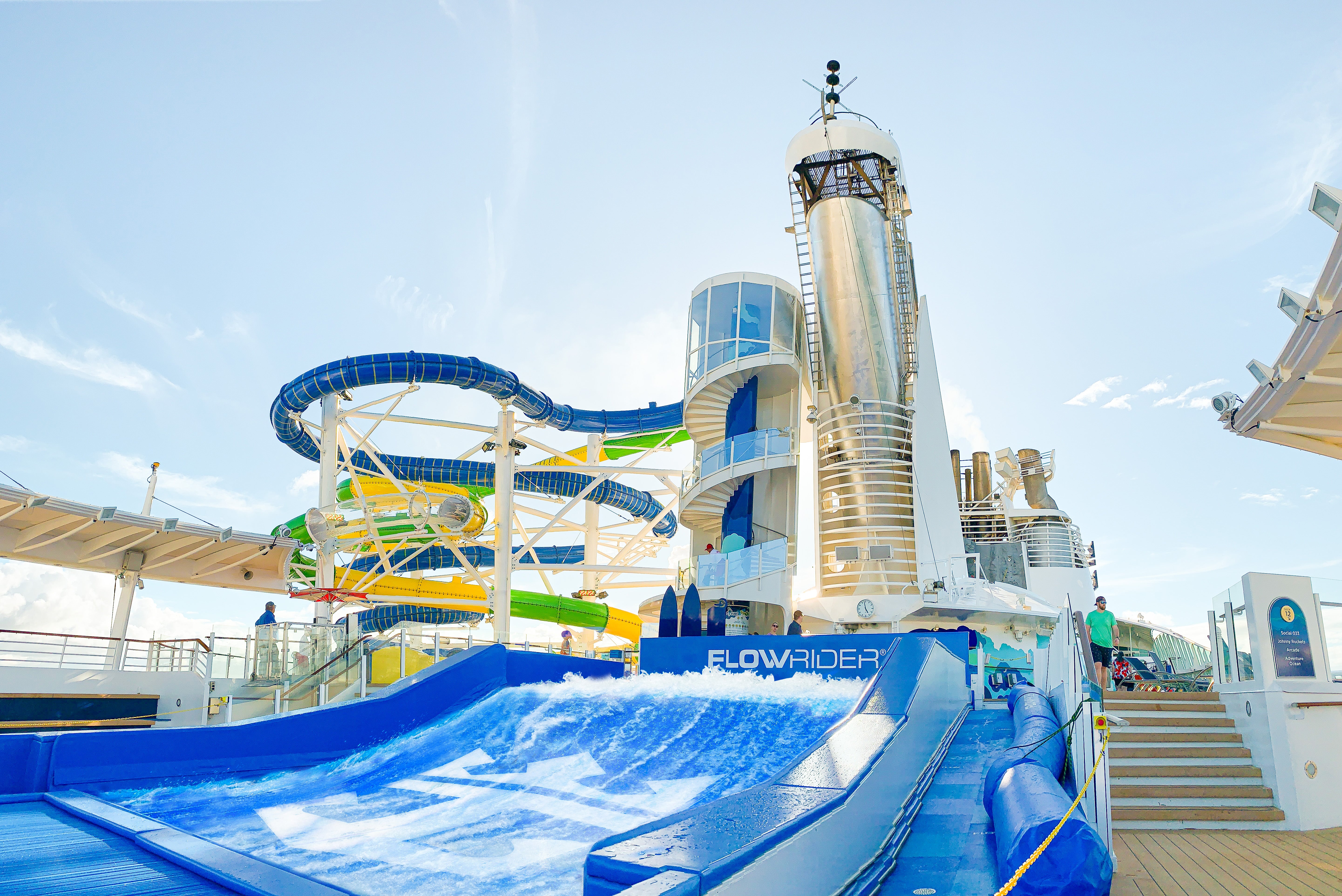 Freedom of the Seas has features such as the FlowRider surfing simulator