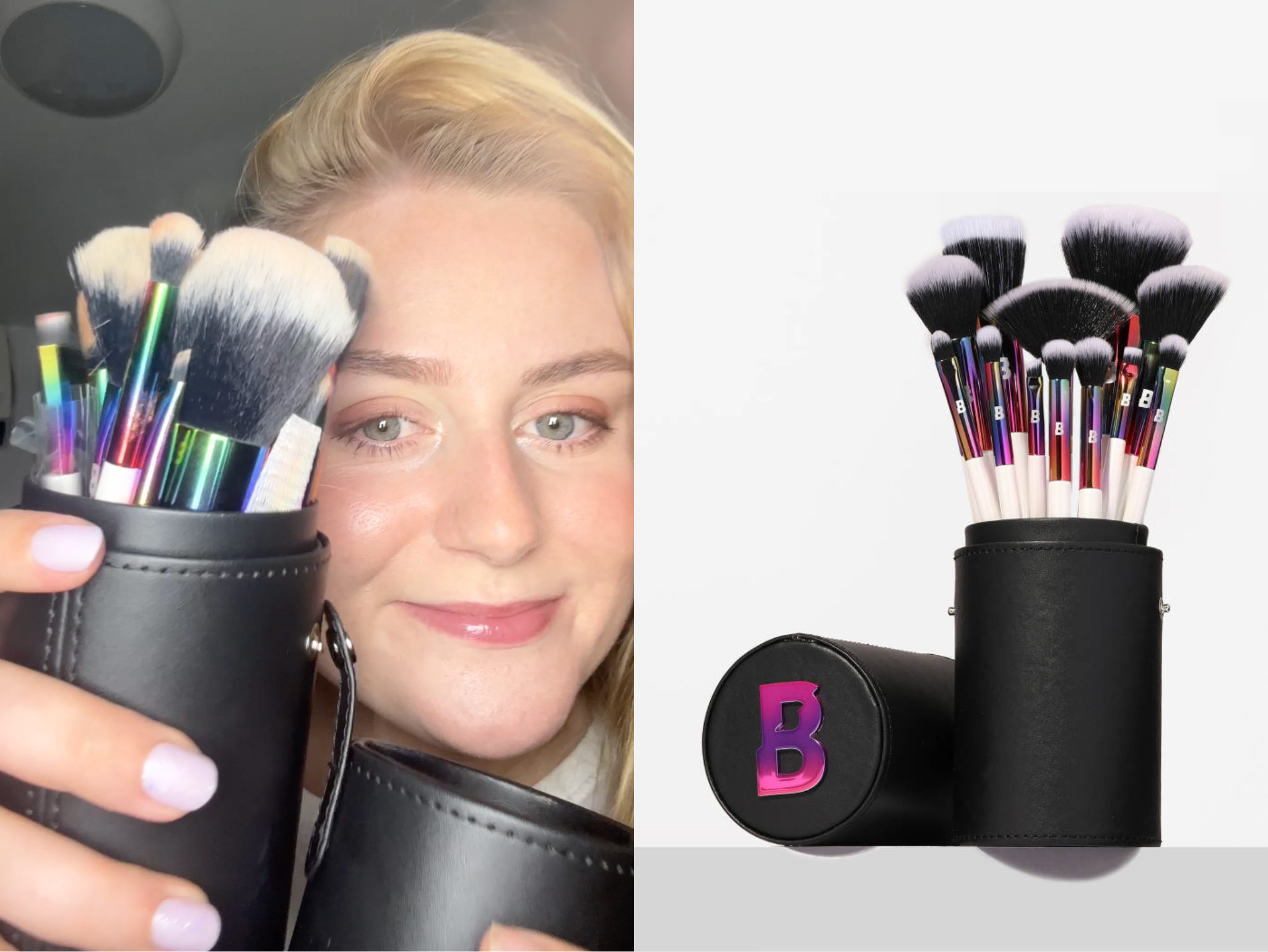 best make-up brush sets By BEAUTY BAY   Prism 12 Piece Travel Brush Set With Holder indybest .png