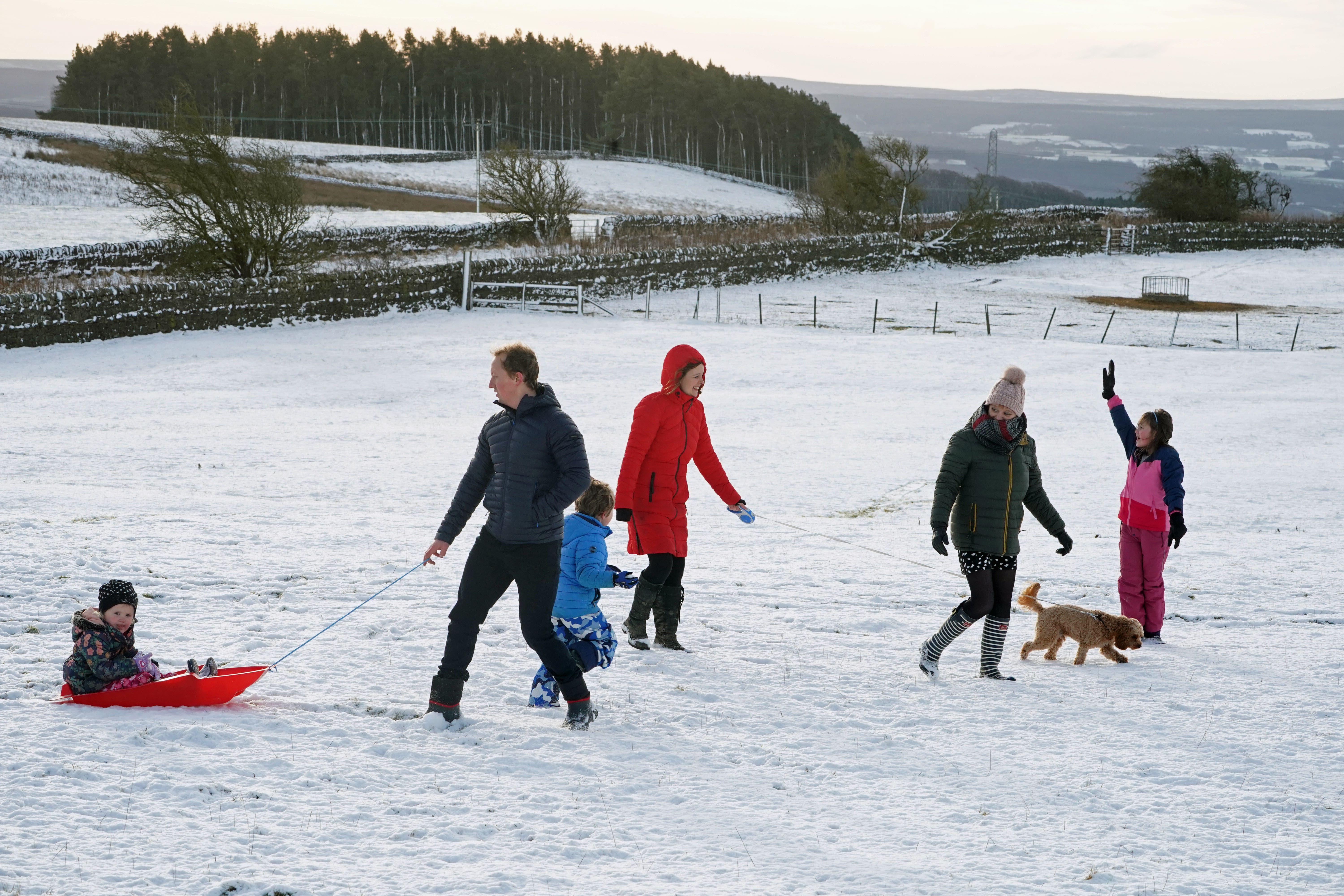 Britons are unlikely to see snow on December 25, unlike previous years (Owen Humphreys/PA)