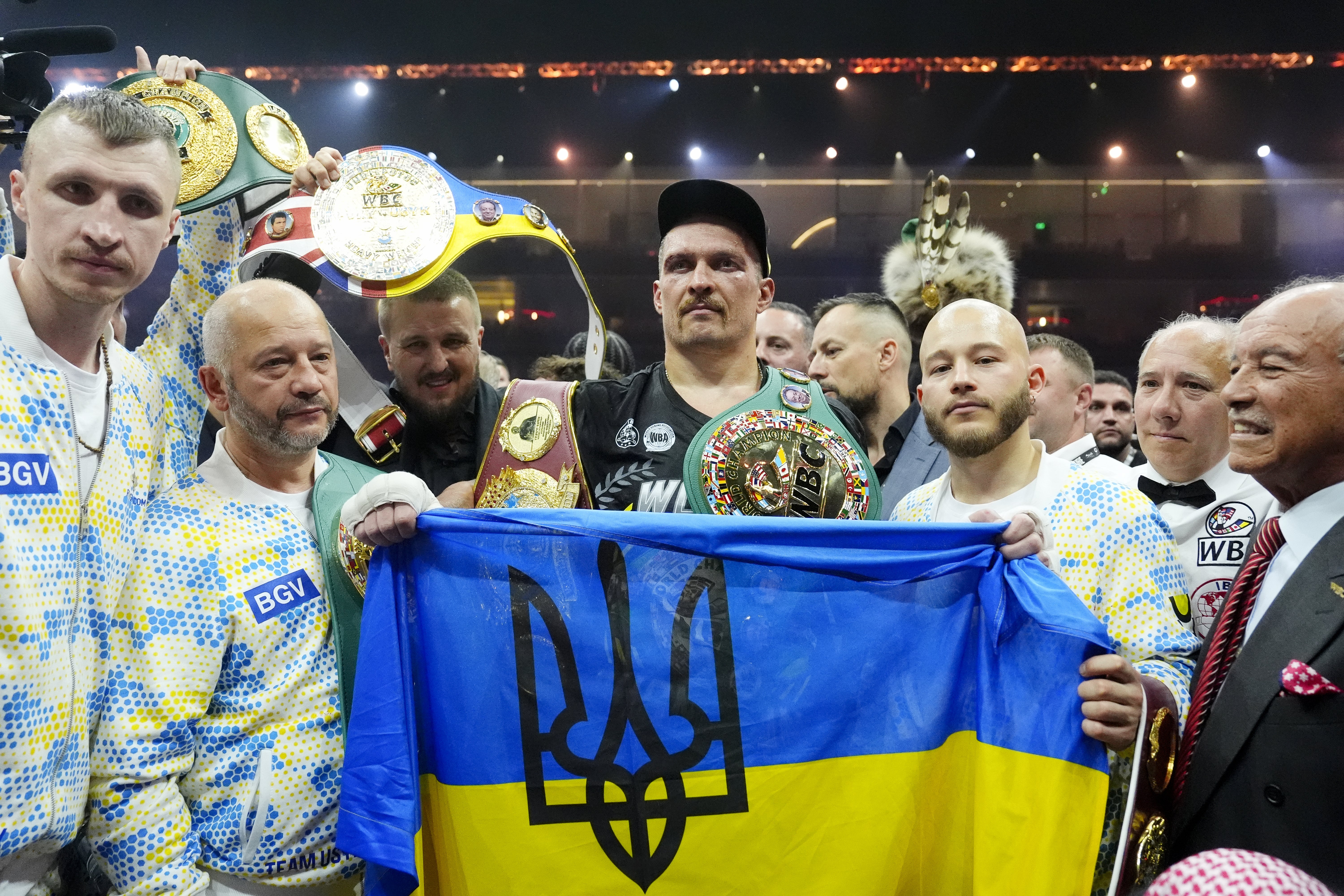 Oleksandr Usyk was crowned undisputed world heavyweight champion when he defeated Tyson Fury in May (Nick Potts/PA)