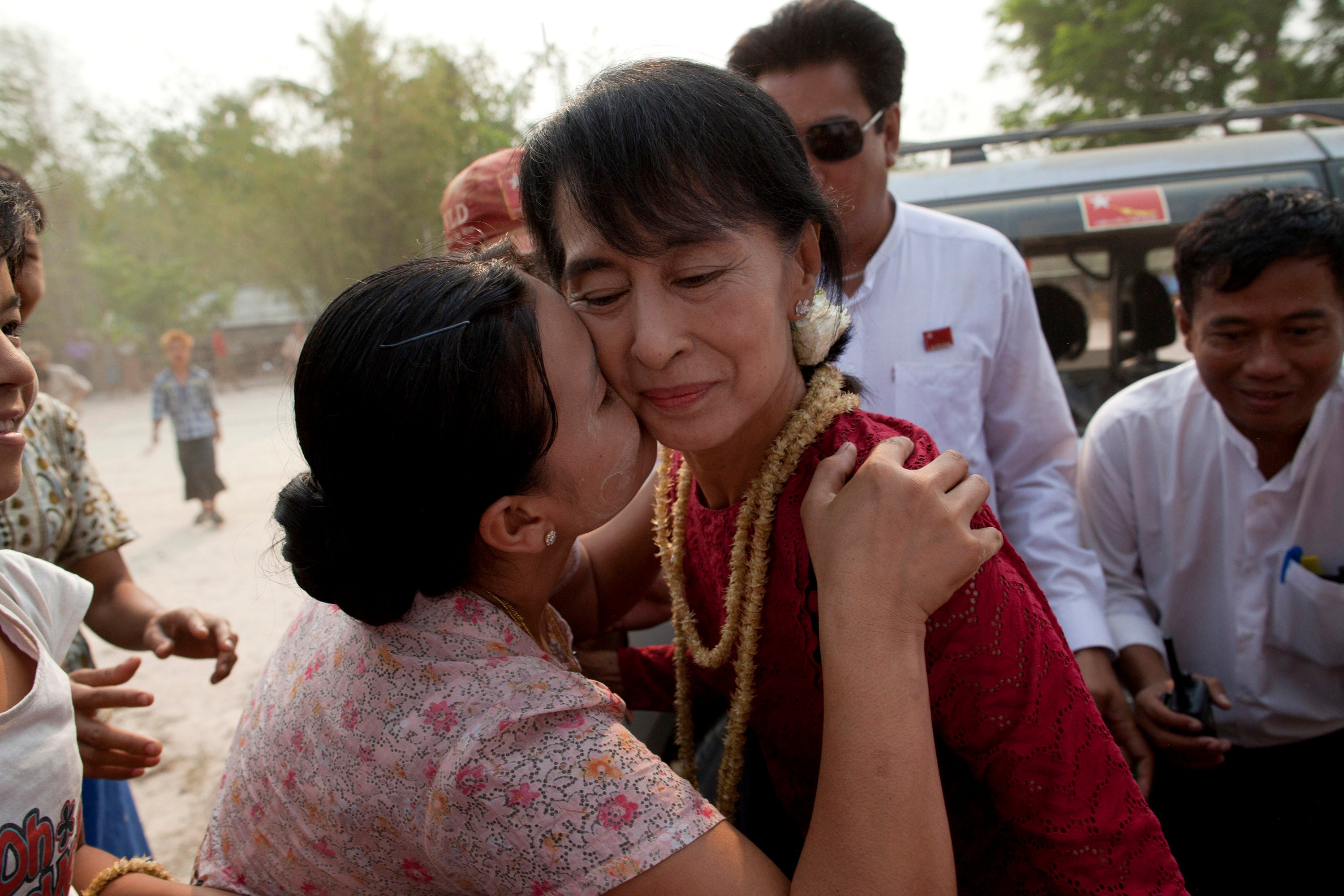 Aung San Suu Kyi, leader of the National League for Democracy (NLD) in Myanmar