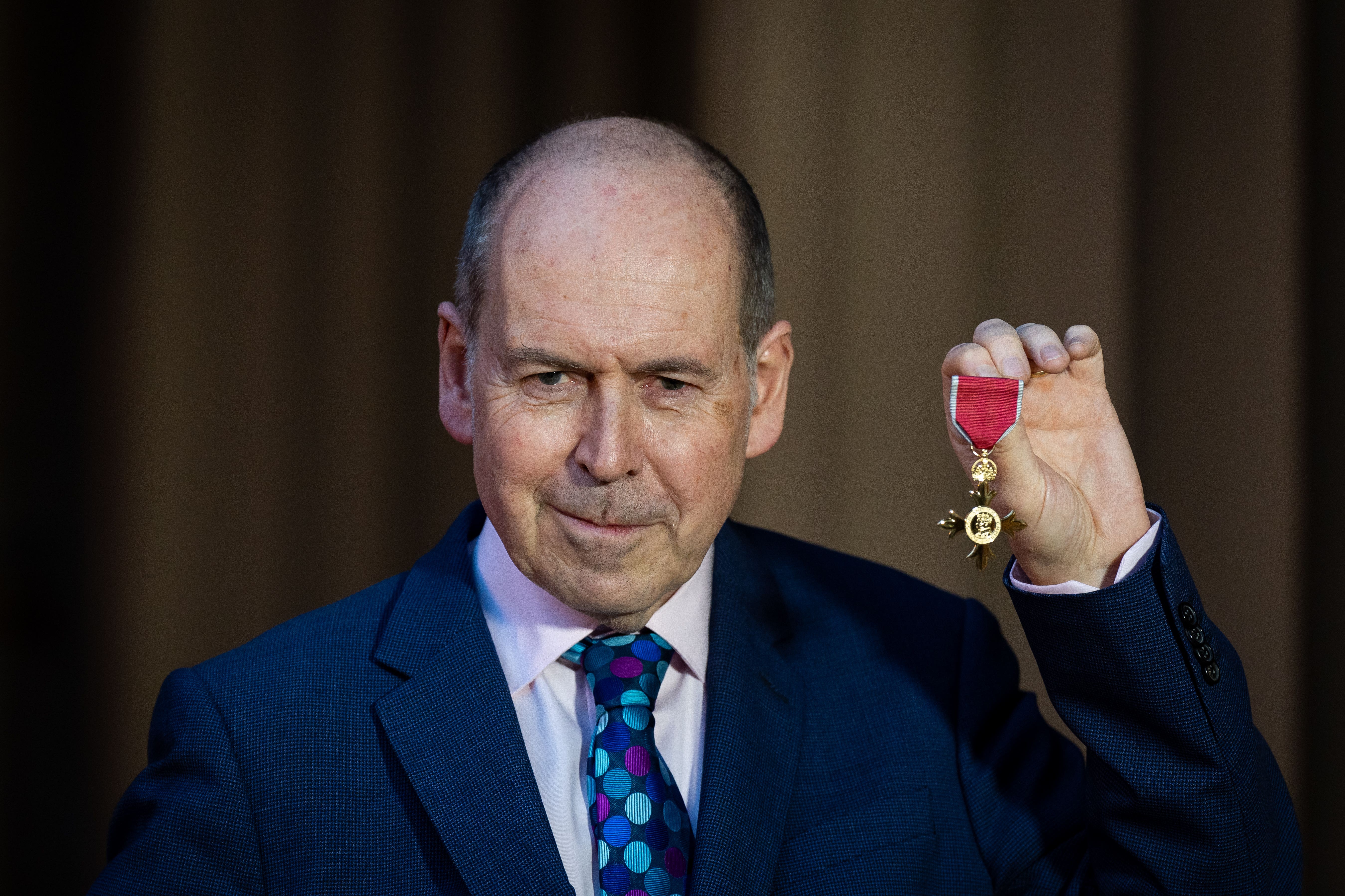 Rory Cellan-Jones after being made an Officer of the Order of the British Empire (Aaron Chown/PA)