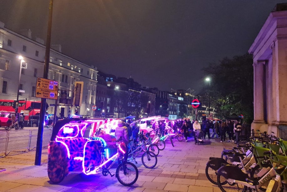 Pedicabs are known to charge extortionate prices for rides around central London