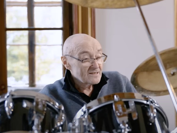 Phil Collins revisted his old drumkit for a new documentary