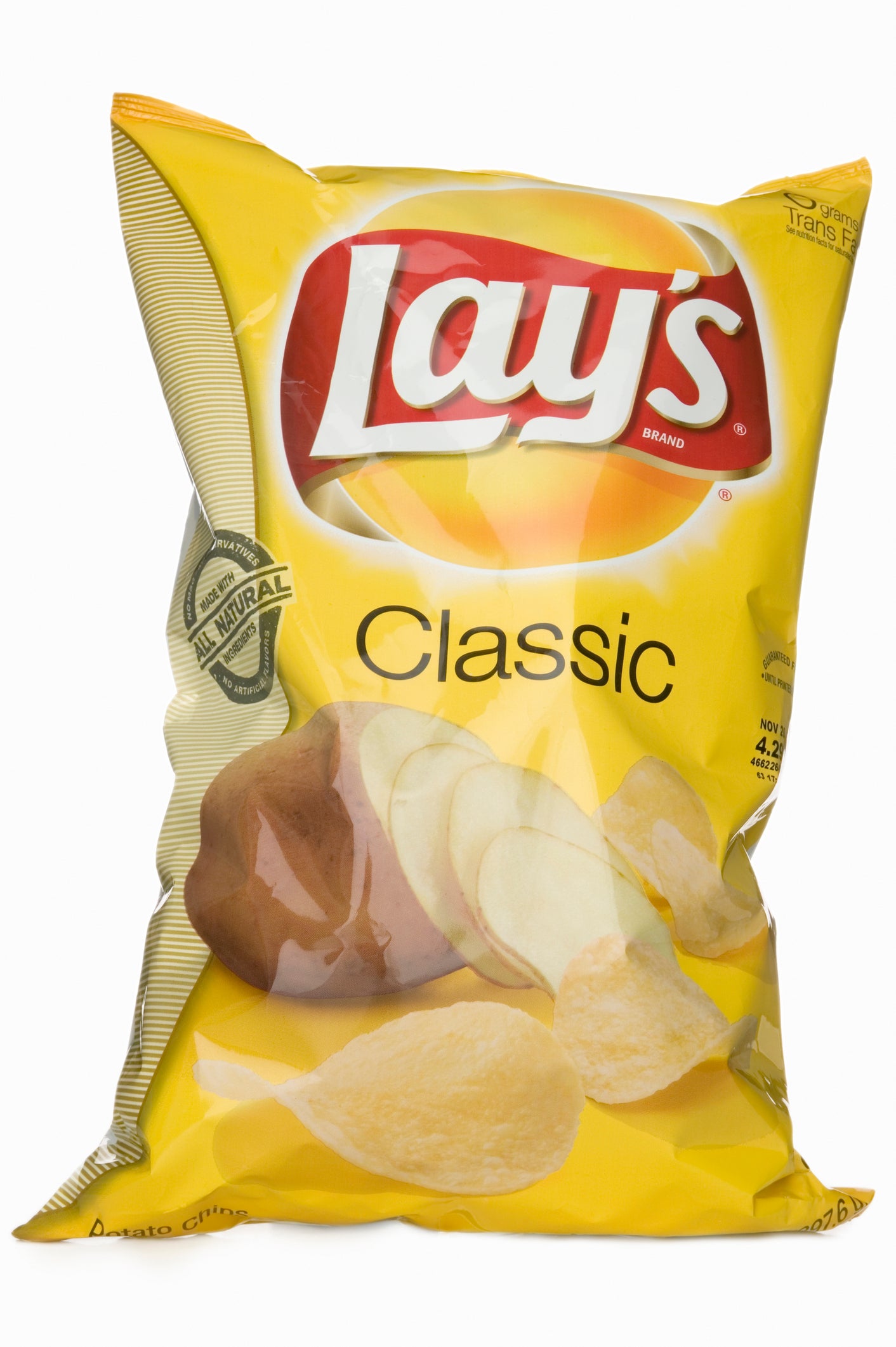 A ‘limited number’ of the 13. oz bags of Lay’s Classic Potato Chips were recalled